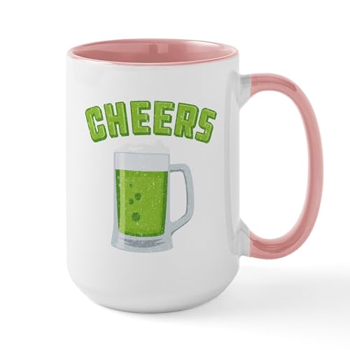 White/Pink Inside - Cheers Green Beer