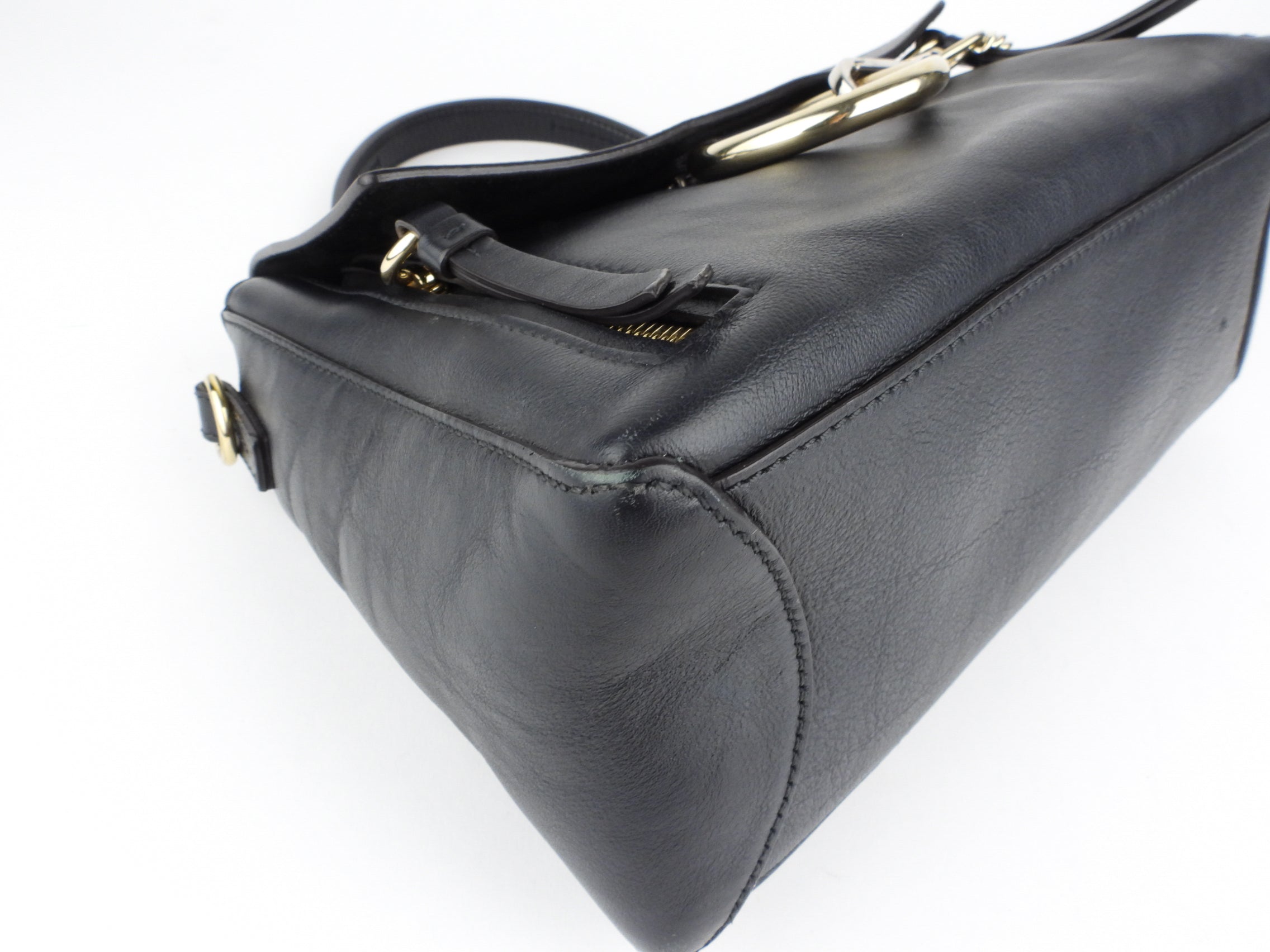 Chloe Black Leather Faye Day Two-Way Crossbody Shoulder Bag for Women | Luxury Designer Handbag for Work, Travel & Everyday Use