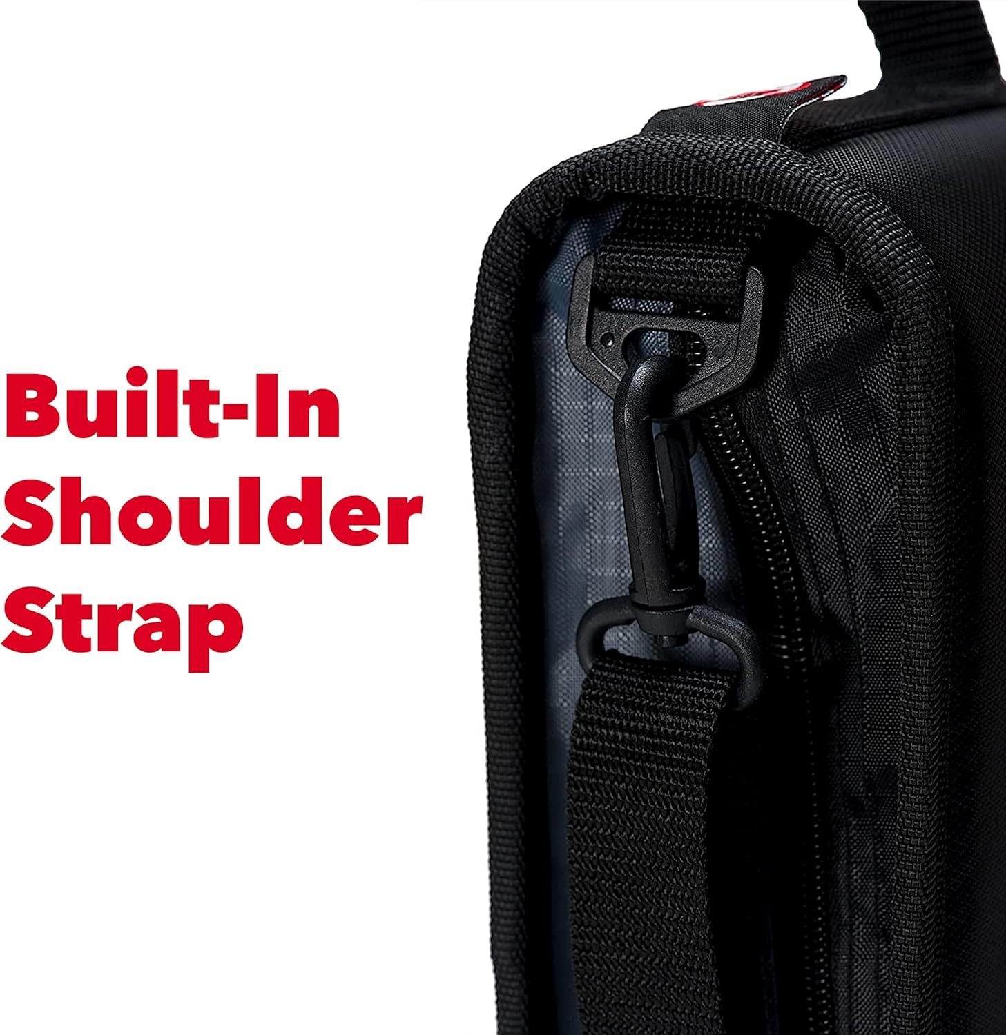 Case-It The Classic Zipper Binder - 2 Inch O-Rings, Multiple Pockets, 350 Sheet Capacity with Shoulder Strap - Fire Engine Red D-251 (6 Pack) - Perfect for School, Office & Organization