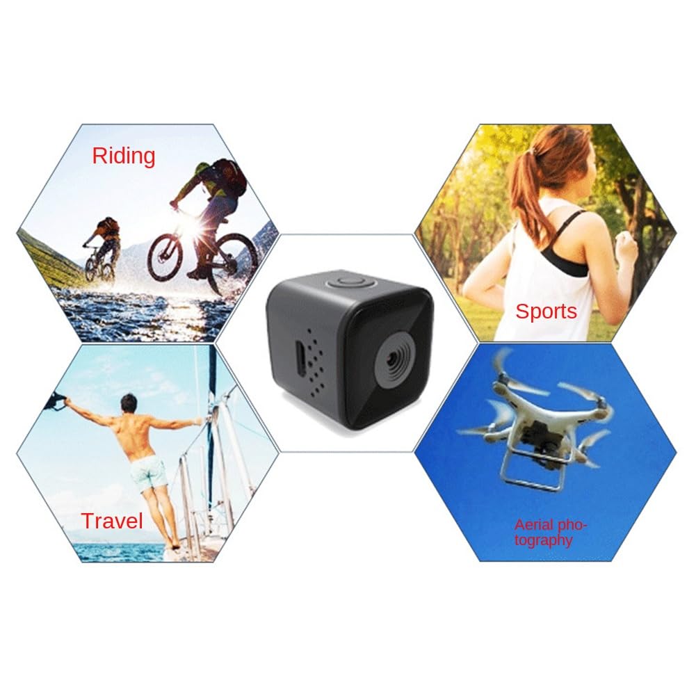 Hoaker Mini Sports Camera 1080P FHD Waterproof Action Camera - 30M Underwater Diving, Cycling, Outdoor Adventure Recorder for Extreme Sports & Travel Vlogging