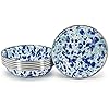 Ocean Swirl Enamelware Tasting Dishes - Set of 6 (4.25 Inch) - Perfect for Appetizers, Tapas, Sushi, and Party Serving
