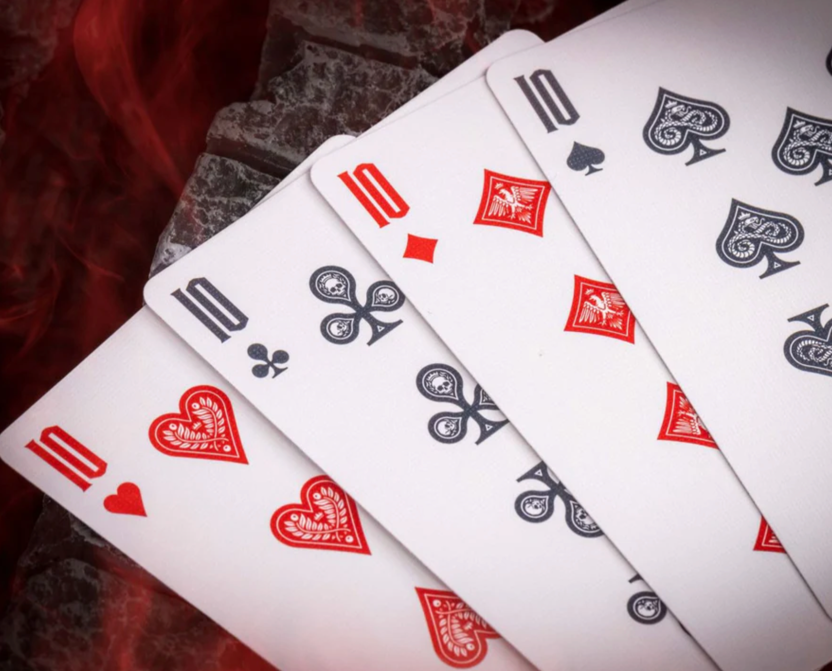 Demon V2 Vengeance Edition Premium Playing Cards - Professional Poker & Magic Trick Deck for Cardistry, Casino Games & Collectors