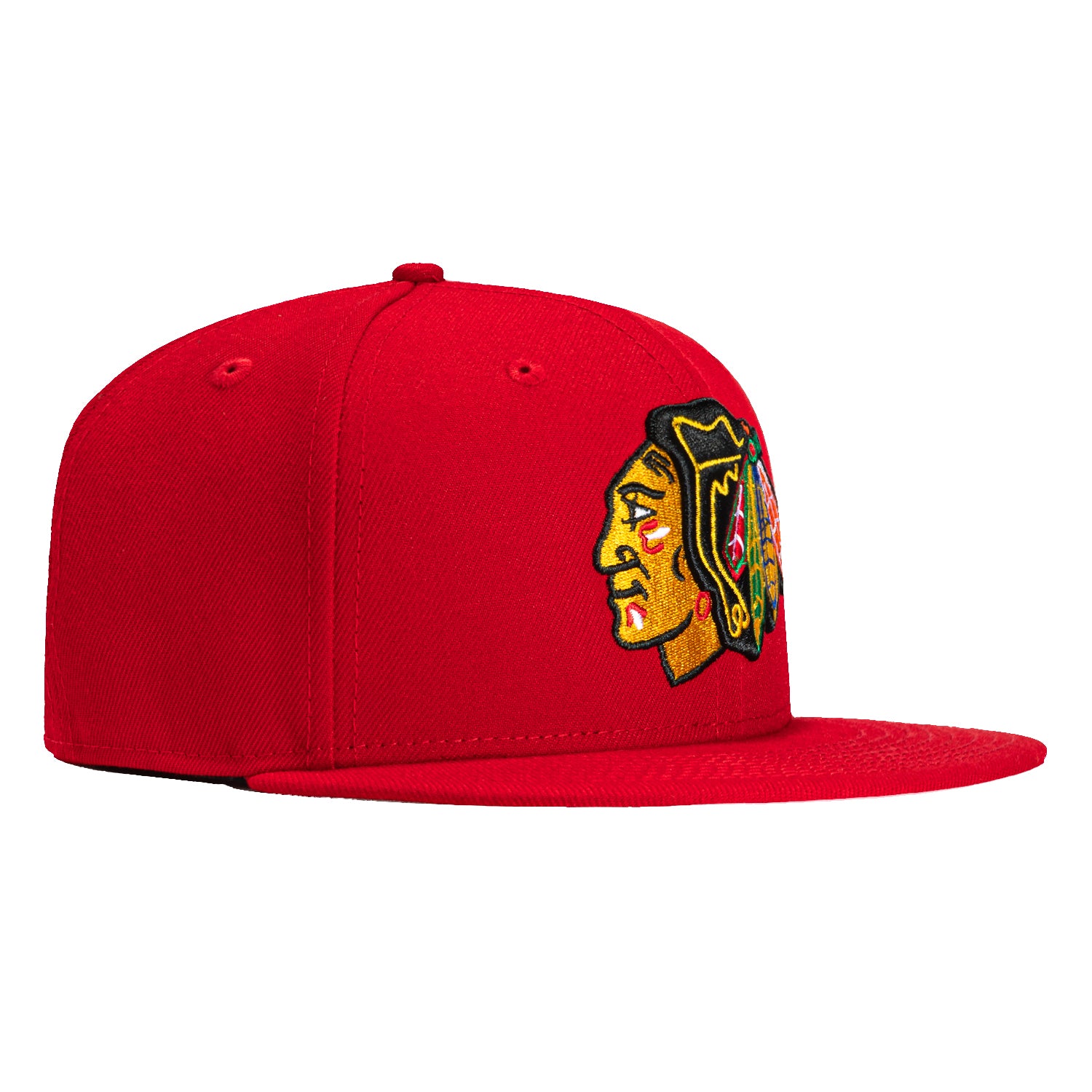 New Era 59Fifty Chicago Blackhawks Snapback Hat - Red - Official NHL Licensed Cap for Men & Women - Perfect for Sports Games, Streetwear & Casual Outfits