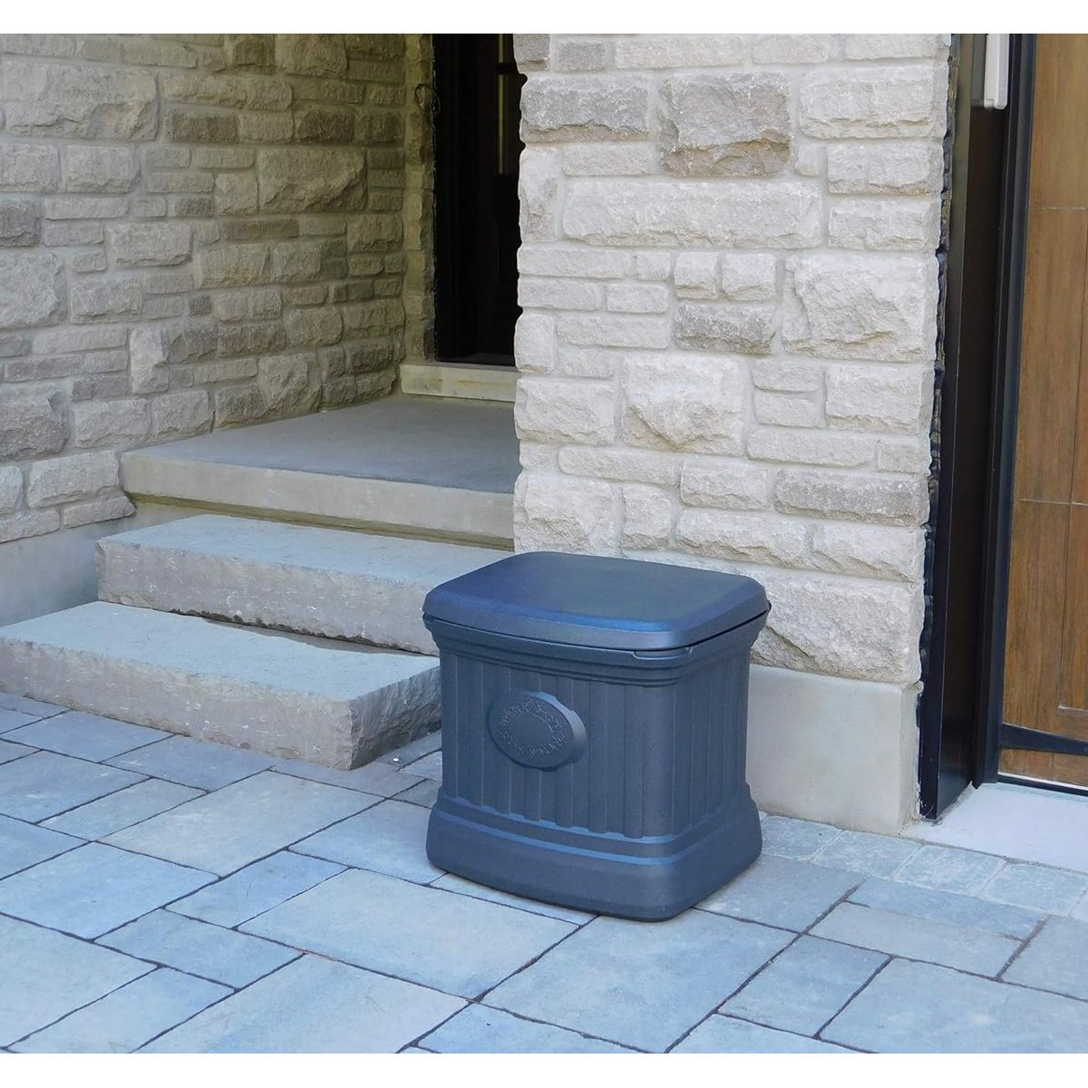 FCMP Heavy-Duty Outdoor Storage Bins with Lids - Waterproof & UV Resistant for Patio, Garden, and Garage Organization - Perfect for Storing Cushions, Toys, and Tools