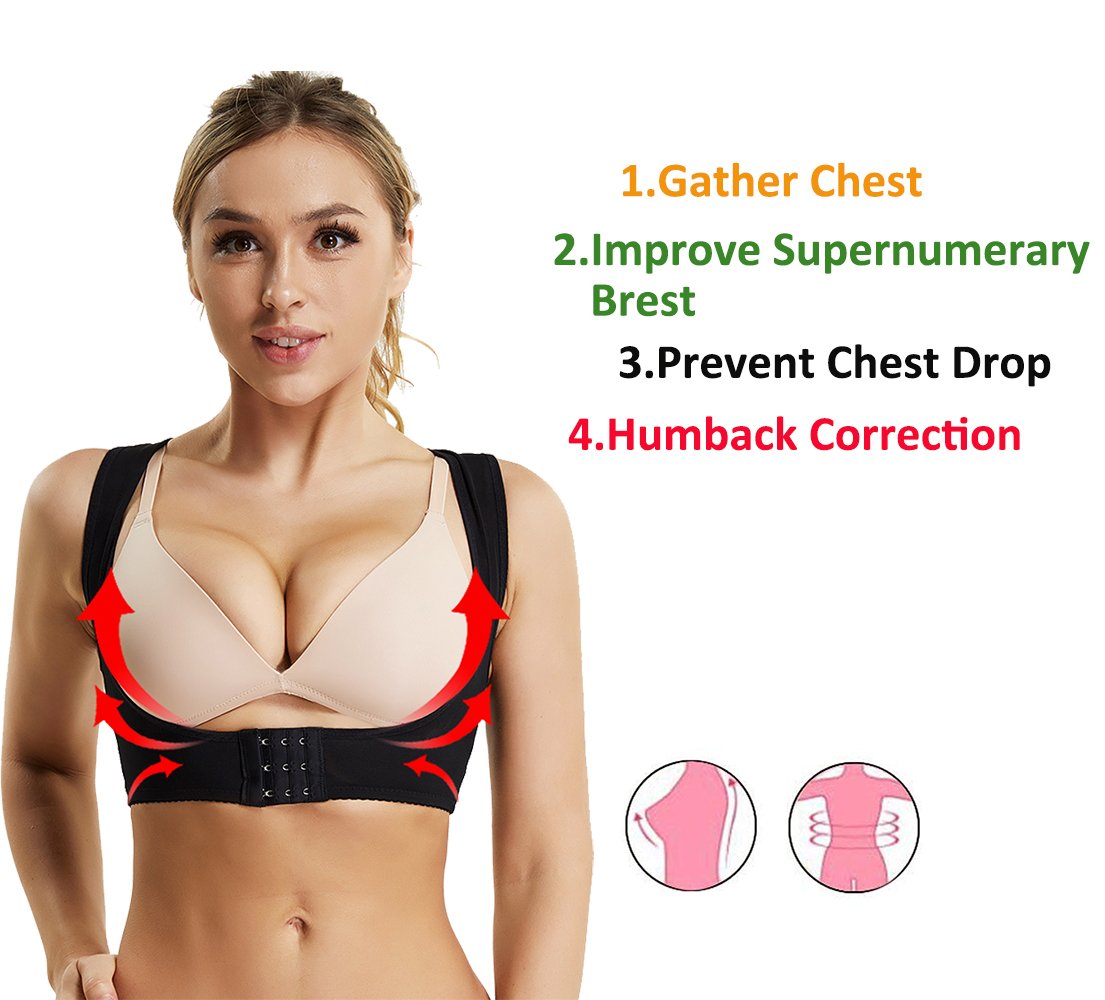 JOYSHAPER Women's Posture Corrector - Chest Brace & Shapewear Vest with Back Support - Posture Training Bra for Office Work & Daily Wear