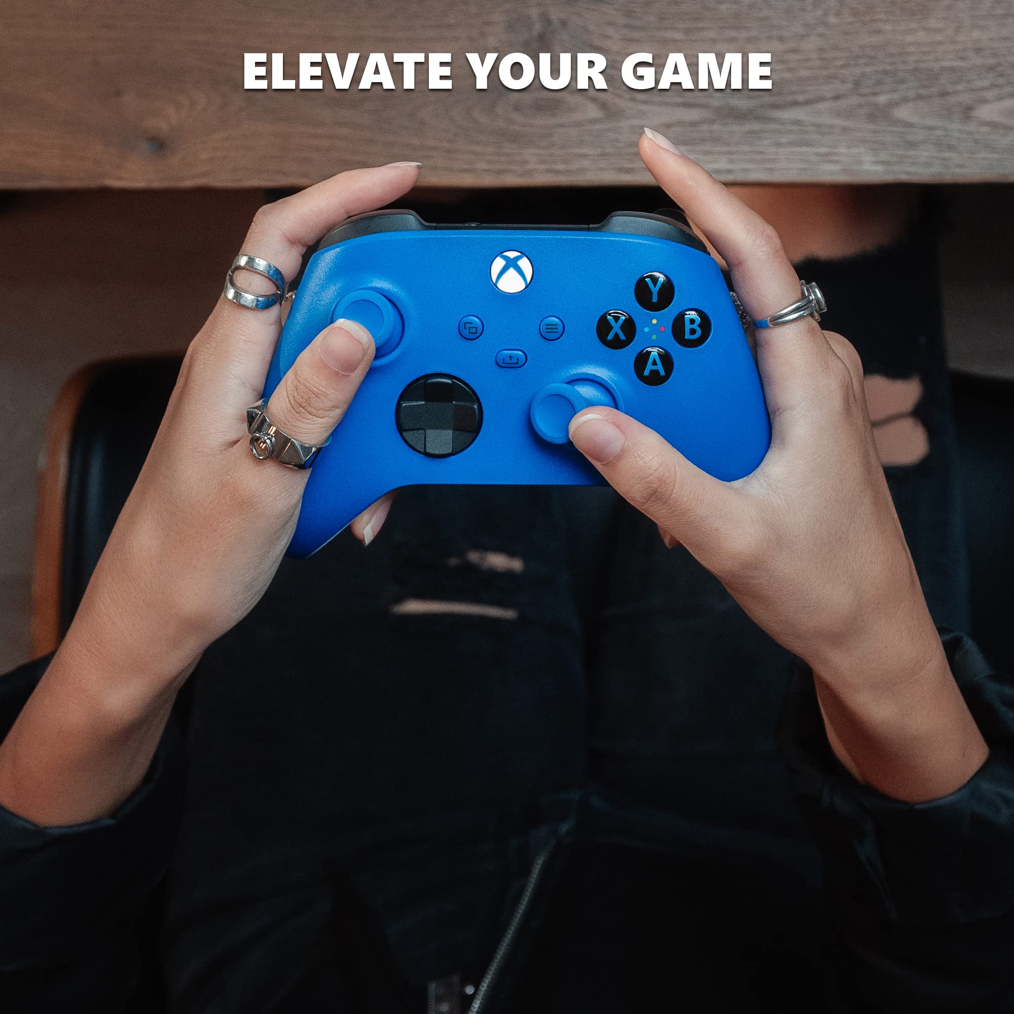 Xbox Core Wireless Controller – Shock Blue (Renewed Premium) | Official Microsoft Licensed | Compatible with Xbox Series X/S & Xbox One | Ergonomic Design for Gaming Comfort | Perfect for Competitive Play & Casual Gaming
