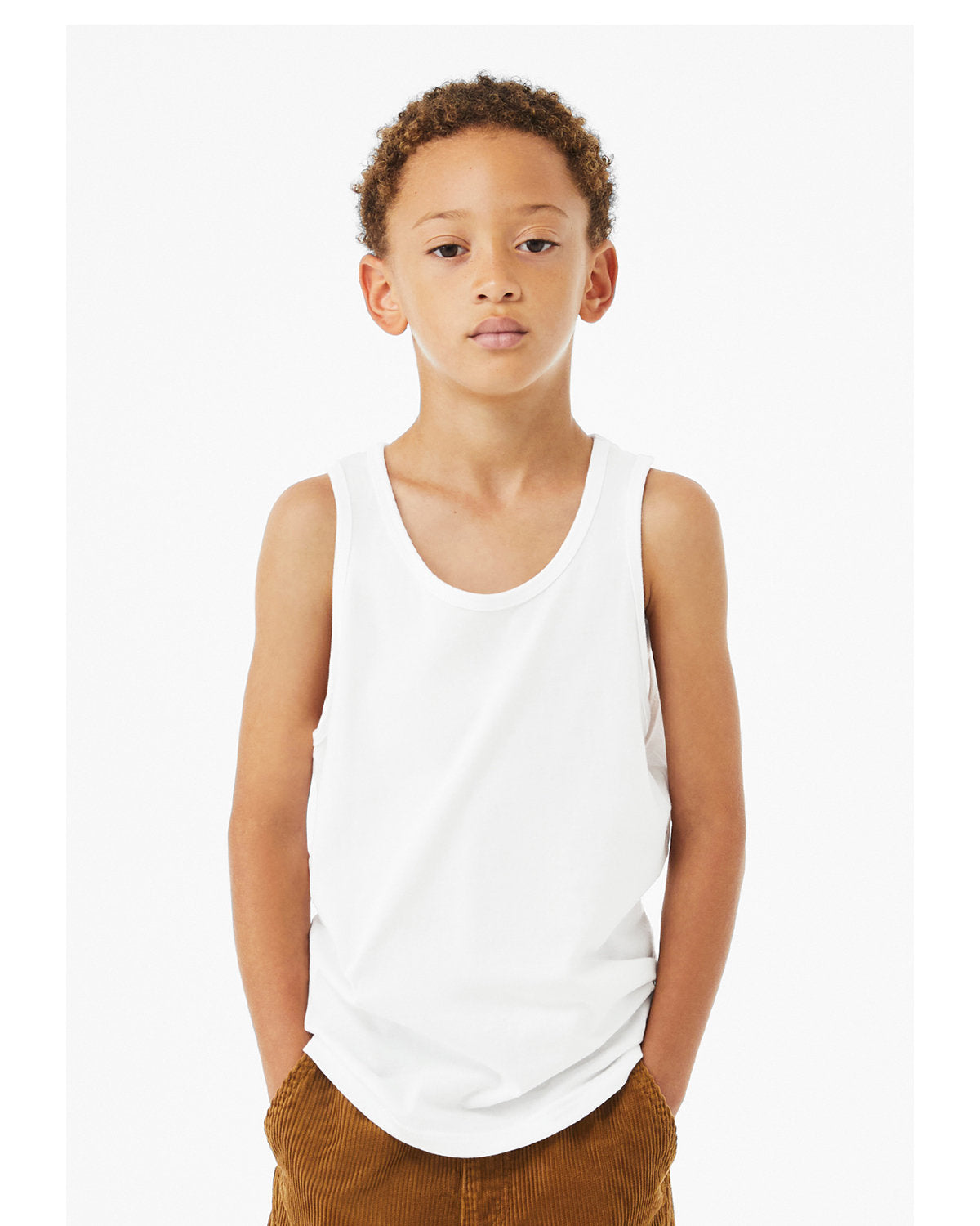 Bella + Canvas 3480YCV Youth Heather CVC Tank Top - Soft Comfortable Cotton Blend Sleeveless Shirt for Boys & Girls - Perfect for Summer, Sports & Casual Wear