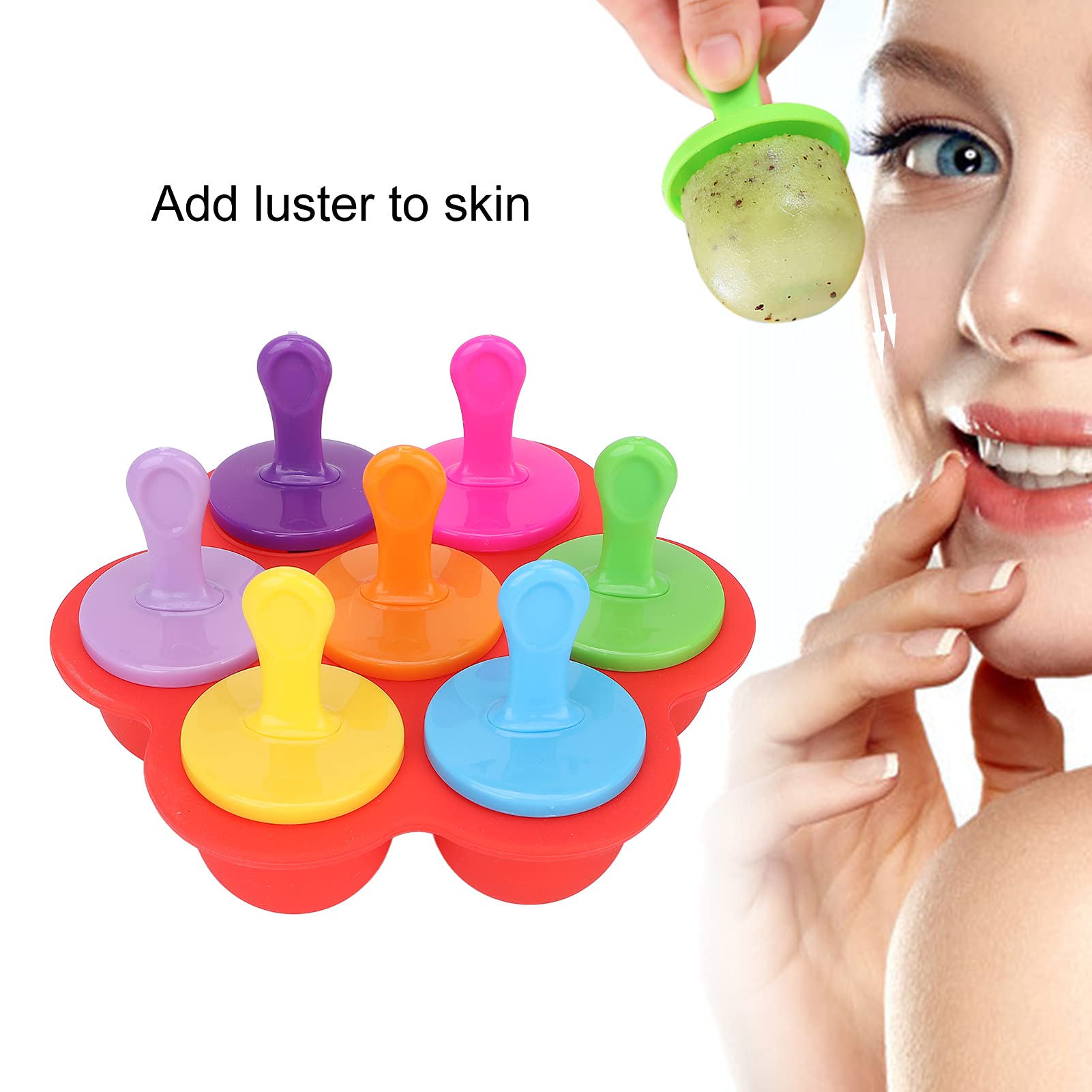 Dioche Silicone Ice Tray for Face & Body Massage - Cold Therapy Skin Care Tool for Fine Lines Removal & Beauty