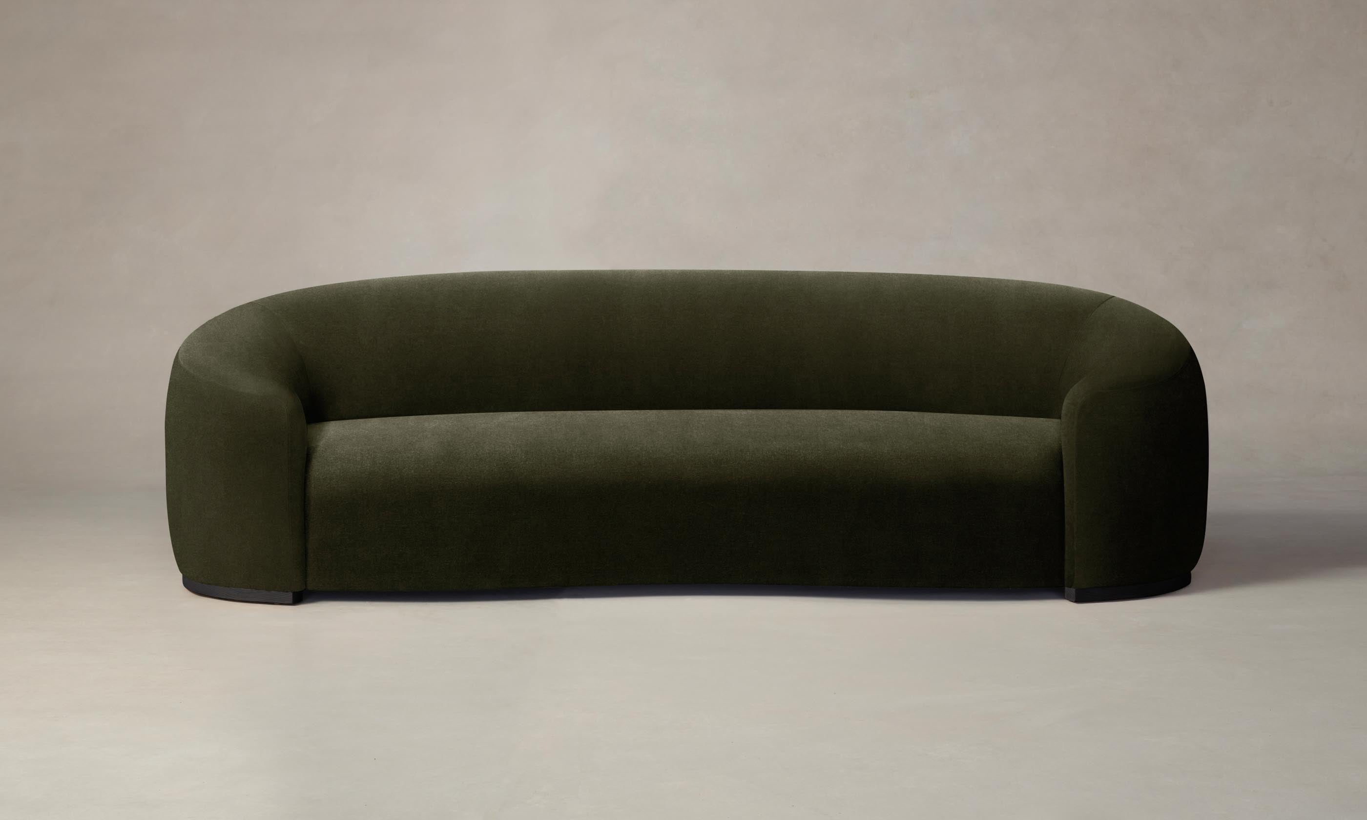 The Chelsea Sofa - Performance Velvet Olive Green Upholstered Modern Living Room Couch for Small Spaces & Apartments | Durable & Stylish Home Decor