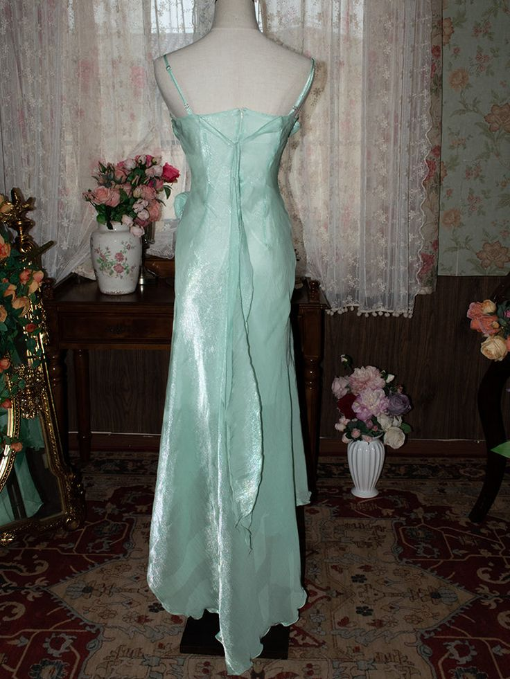 Elegant Mint Green Spaghetti Strap Long Prom Dress Vintage Mermaid Gown J6402 | Formal Evening Gown for Homecoming, Wedding, Quinceañera & Special Occasions