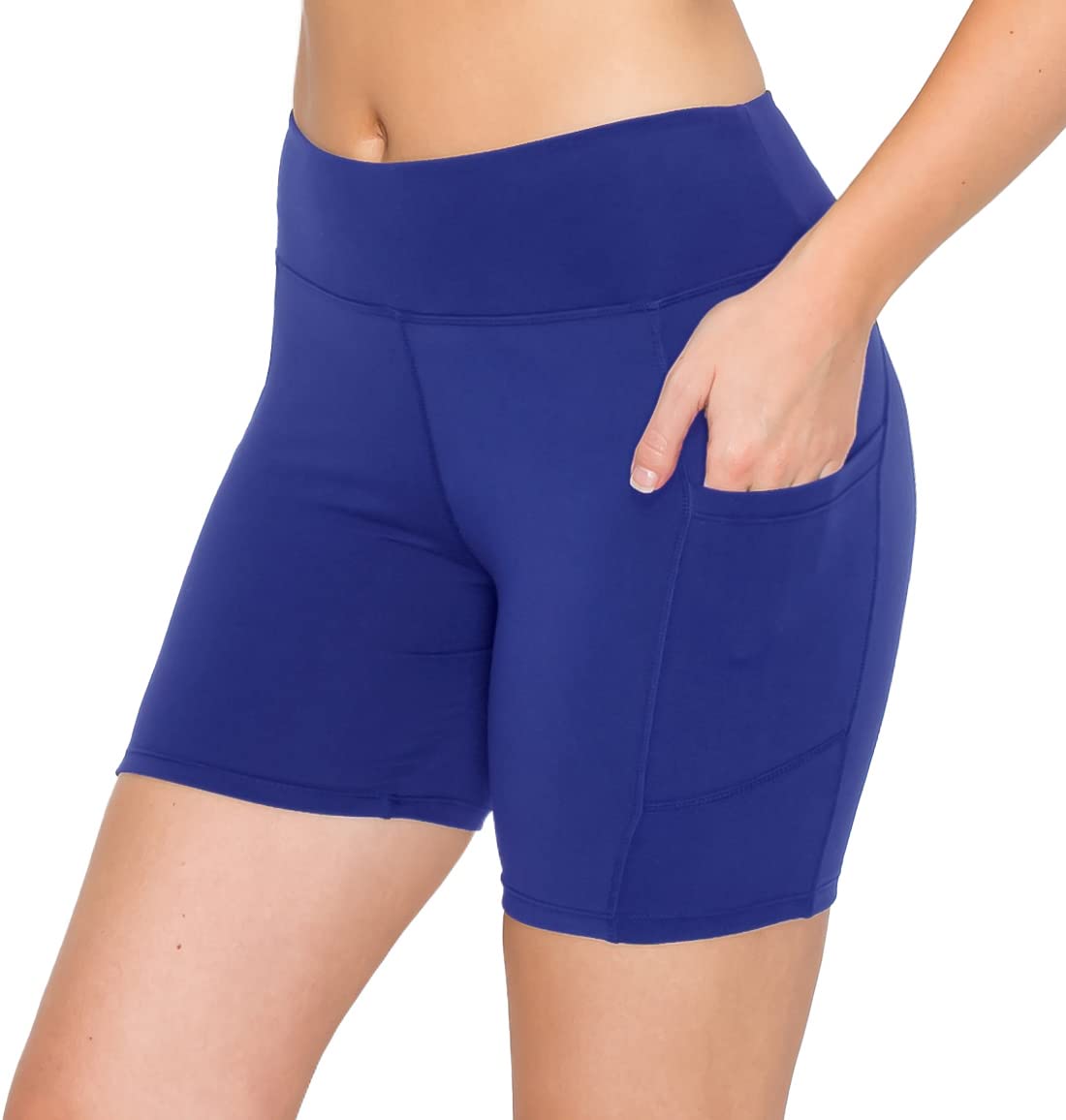 ALWAYS Women's High Waisted Biker Shorts - 3