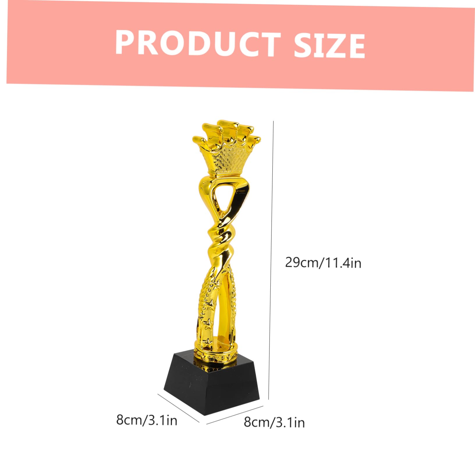 DIY Small Trophy for Kids - CORHAD Compact Prize Trophy for Awards & Gifts