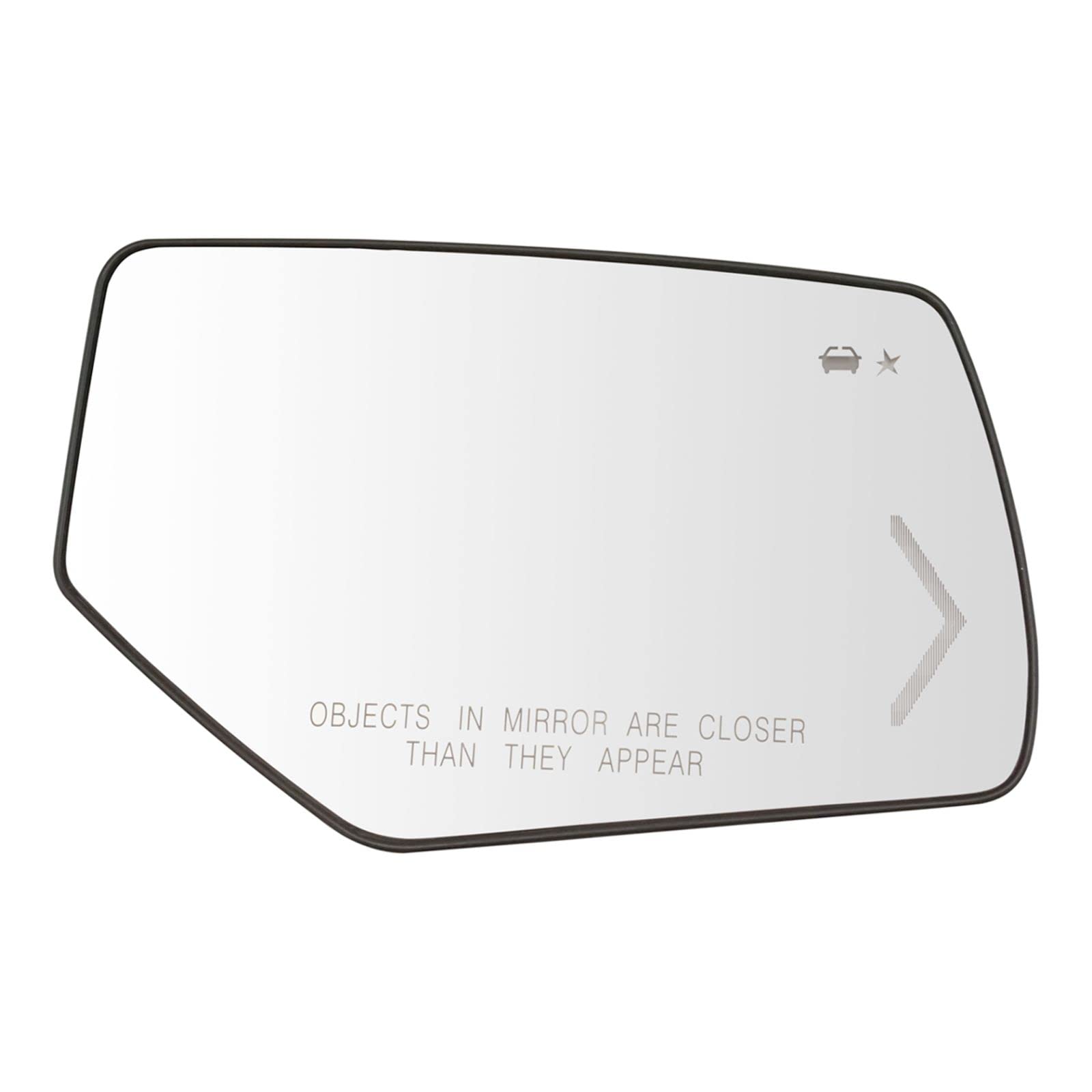 Heated Mirror Glass with Chevron Turn Signal & Blind Spot Detection - Right Passenger Side (RH) Compatible with GM SUV Models - Enhances Safety & Visibility in Rain, Snow & Night Driving