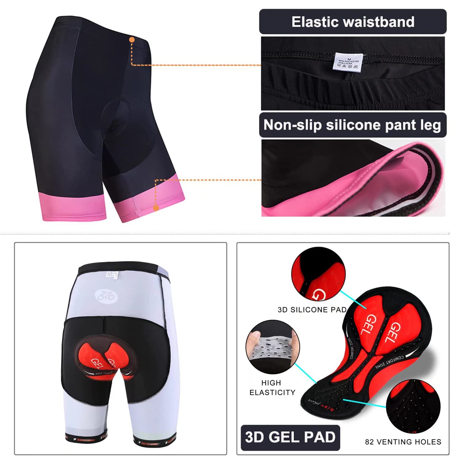 ZEROBIKE® Women's Cycling Jersey - Quick Dry Breathable Short Sleeve Bike Shirt for Mountain & Road Biking - Perfect for Outdoor Cycling, Commuting & Fitness Training