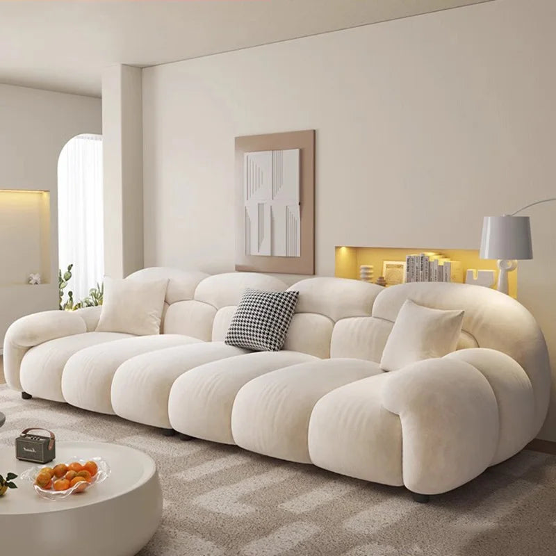 Minimalist Lazy Luxury Living Room Sofa Set - Modern Comfortable Sectional Couch for Small Spaces | Perfect for Apartments, Condos and Cozy Home Decor