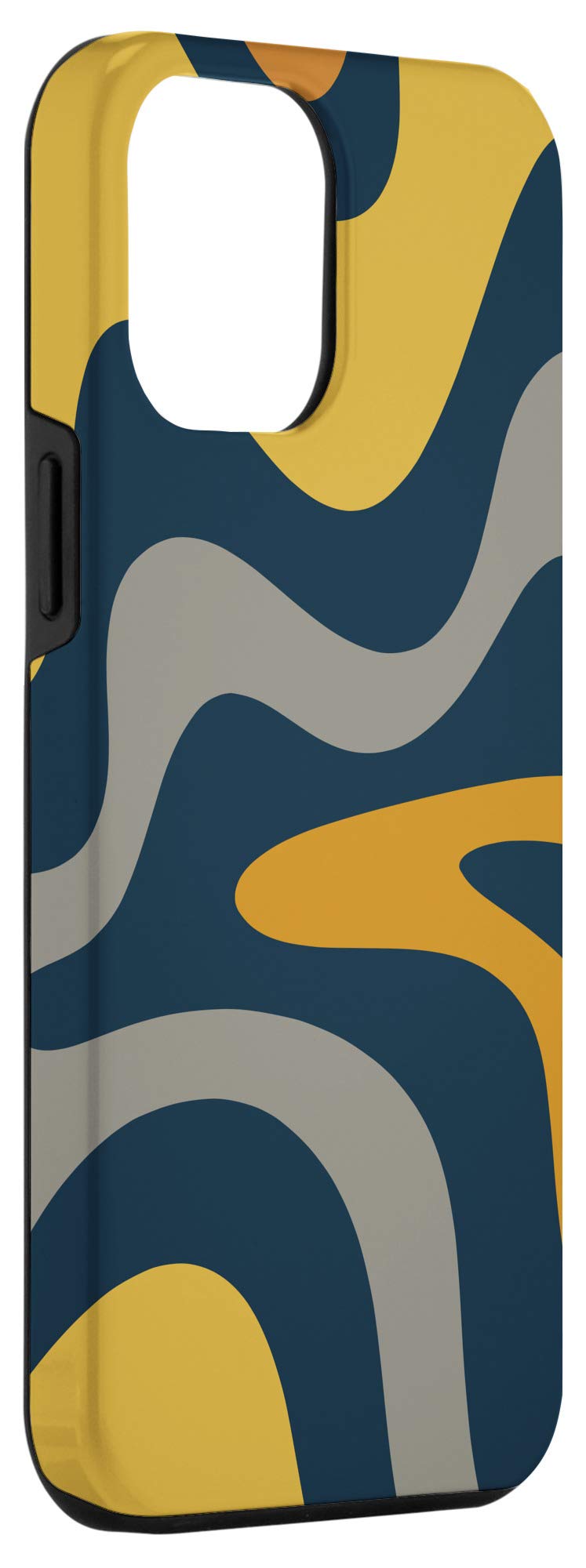 Vintage 60s 70s Swirl Design iPhone 12 Pro Max Case - Trendy Retro Aesthetic Protective Cover for Everyday Use, Travel & Photo Shoots