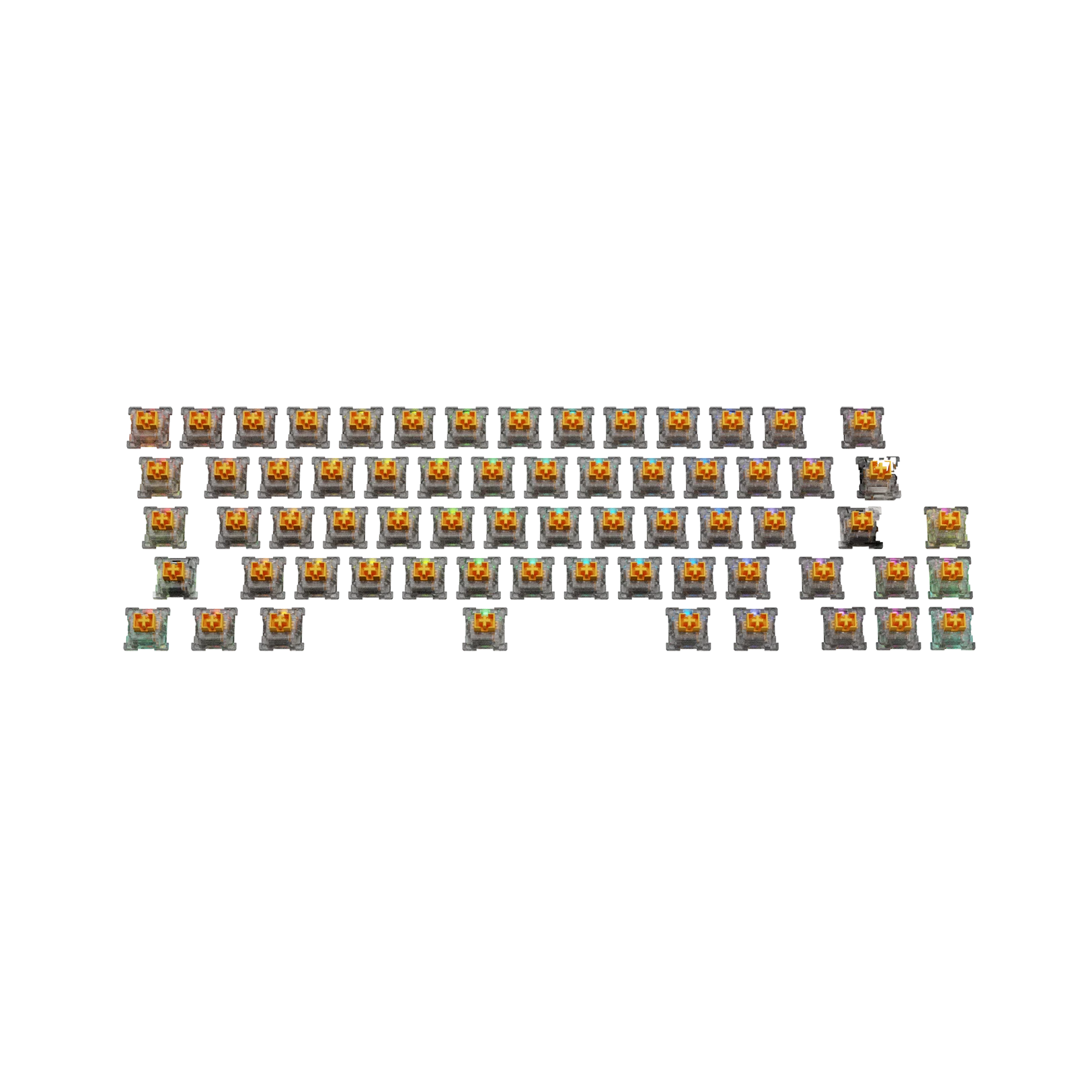 Glorious Panda Mechanical Keyboard Switches - 65 ANSI Standard for Gaming & Typing | Perfect for PC, Mac, and Custom Keyboard Builds