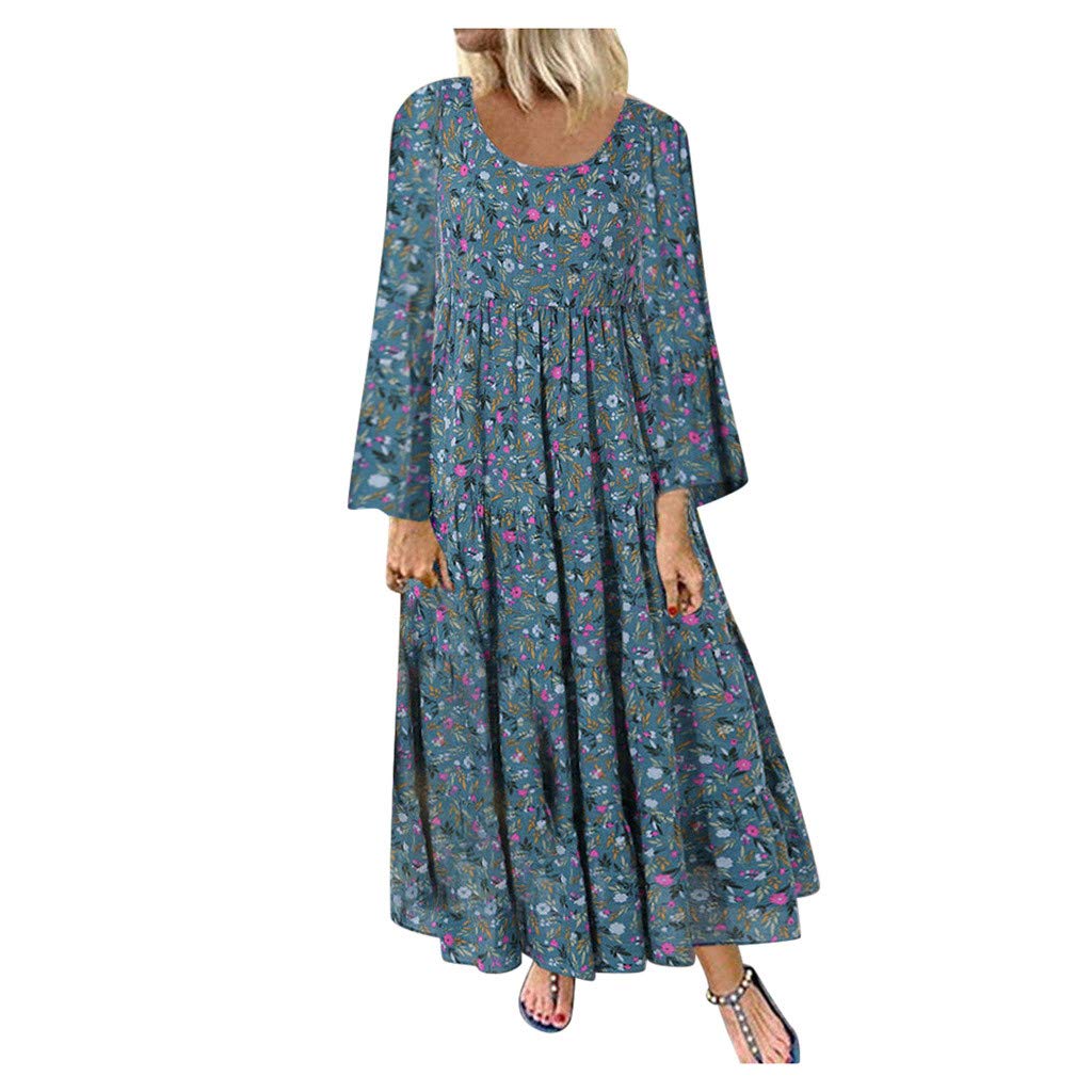 Women's Linen Summer Dress - Casual Sleeve Shirt Dress for Beach, Birthday Party & Everyday Wear | Breathable Plain Maxi Dress for Outdoor Activities & Vacation