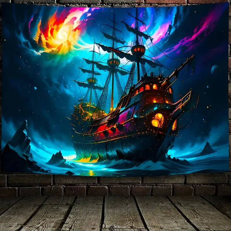 Sailing Boat Pattern - Nautical Themed Home Decor for Coastal & Beach House Style | Perfect for Wall Art, Pillows, Curtains & More