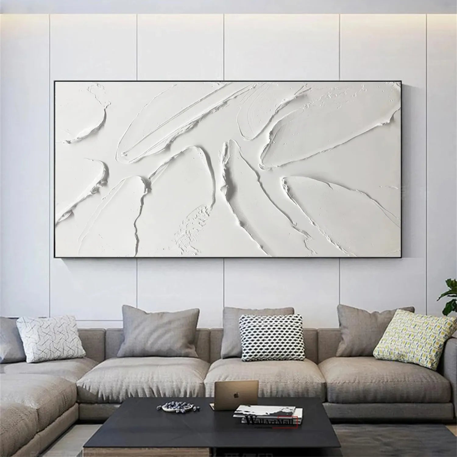 Minimalist Textured Plaster Art Painting - Modern Abstract Wall Decor #MM295 | Perfect for Living Room, Bedroom & Office
