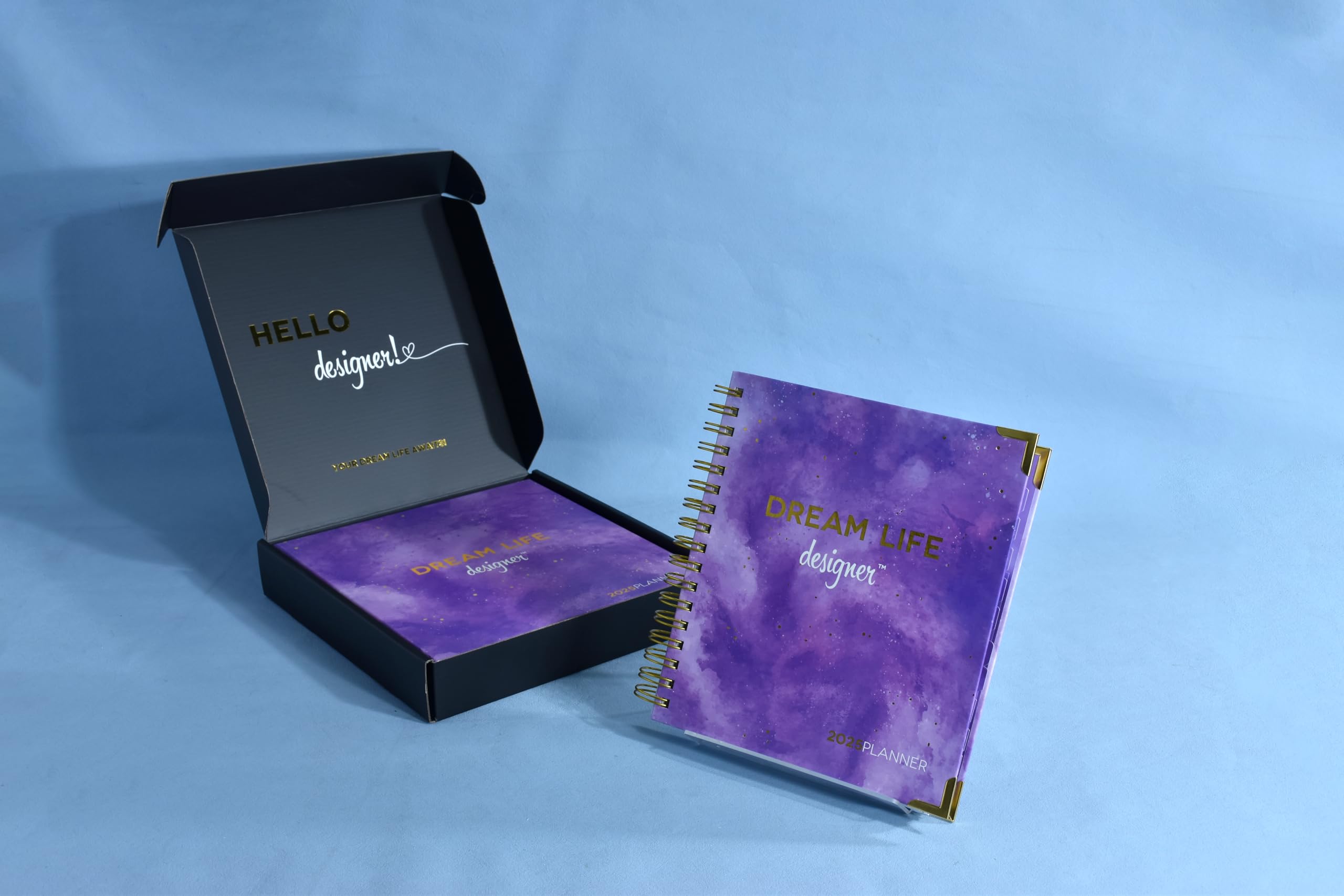 Dream Life Designer 2025 Planner - Weekly & Monthly Academic Calendar with Goal Setting System, 8