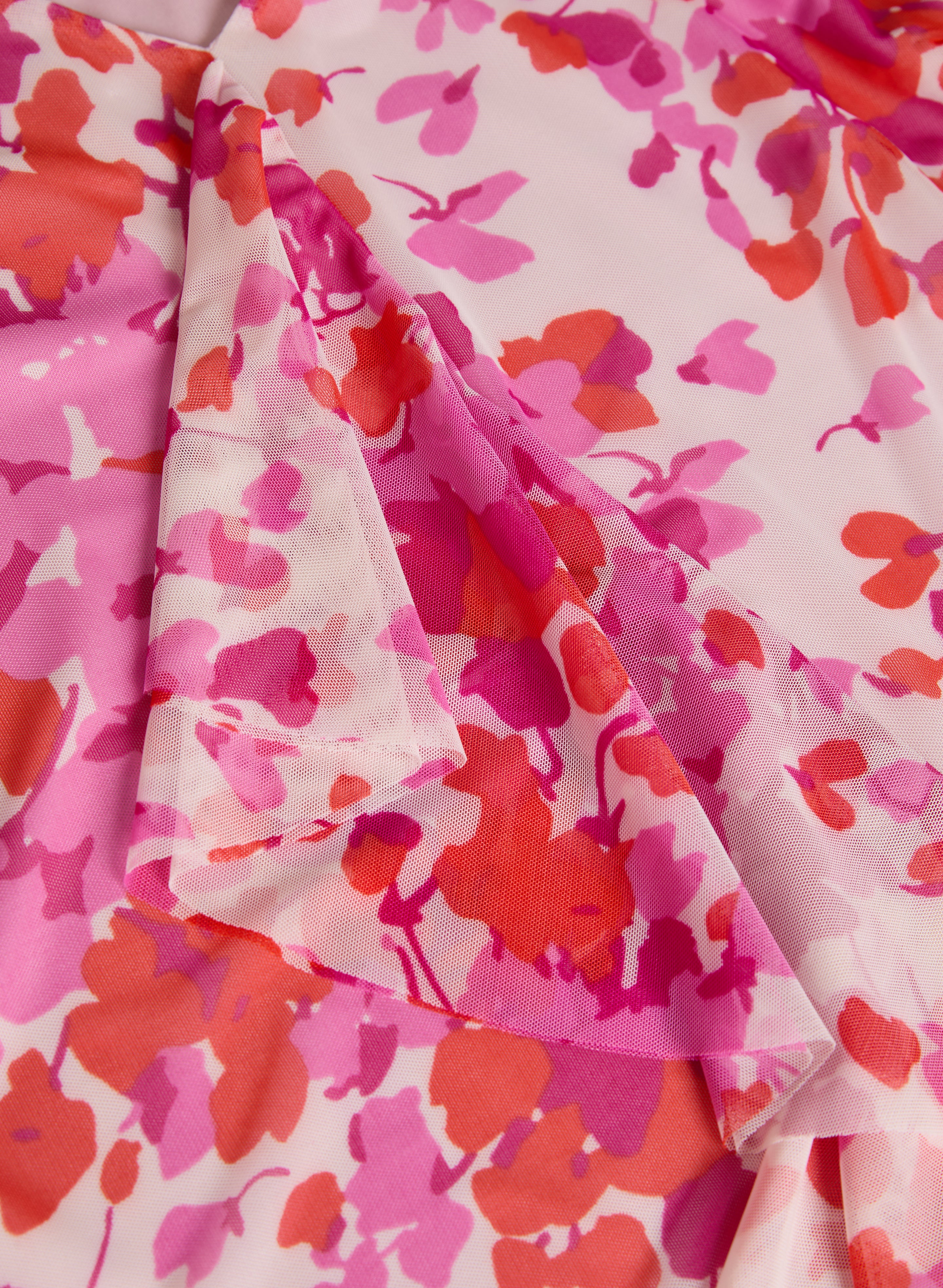 Floral Flounce Front Top - Women's Elegant Ruffled Blouse for Spring & Summer | Perfect for Casual Outings, Dates & Office Wear