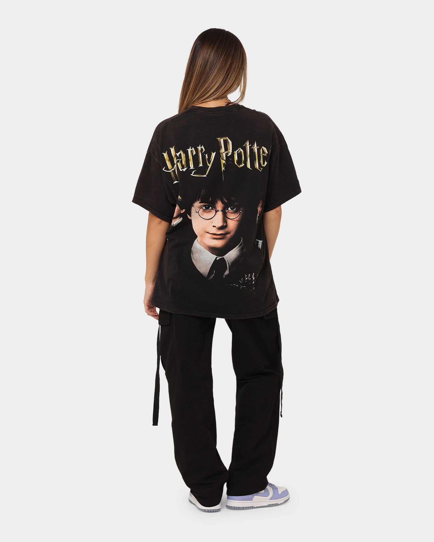 Vintage Harry Potter T-Shirt - Black Washed Cotton Tee - American Thrift Style - Perfect for Halloween, Cosplay & Casual Wear