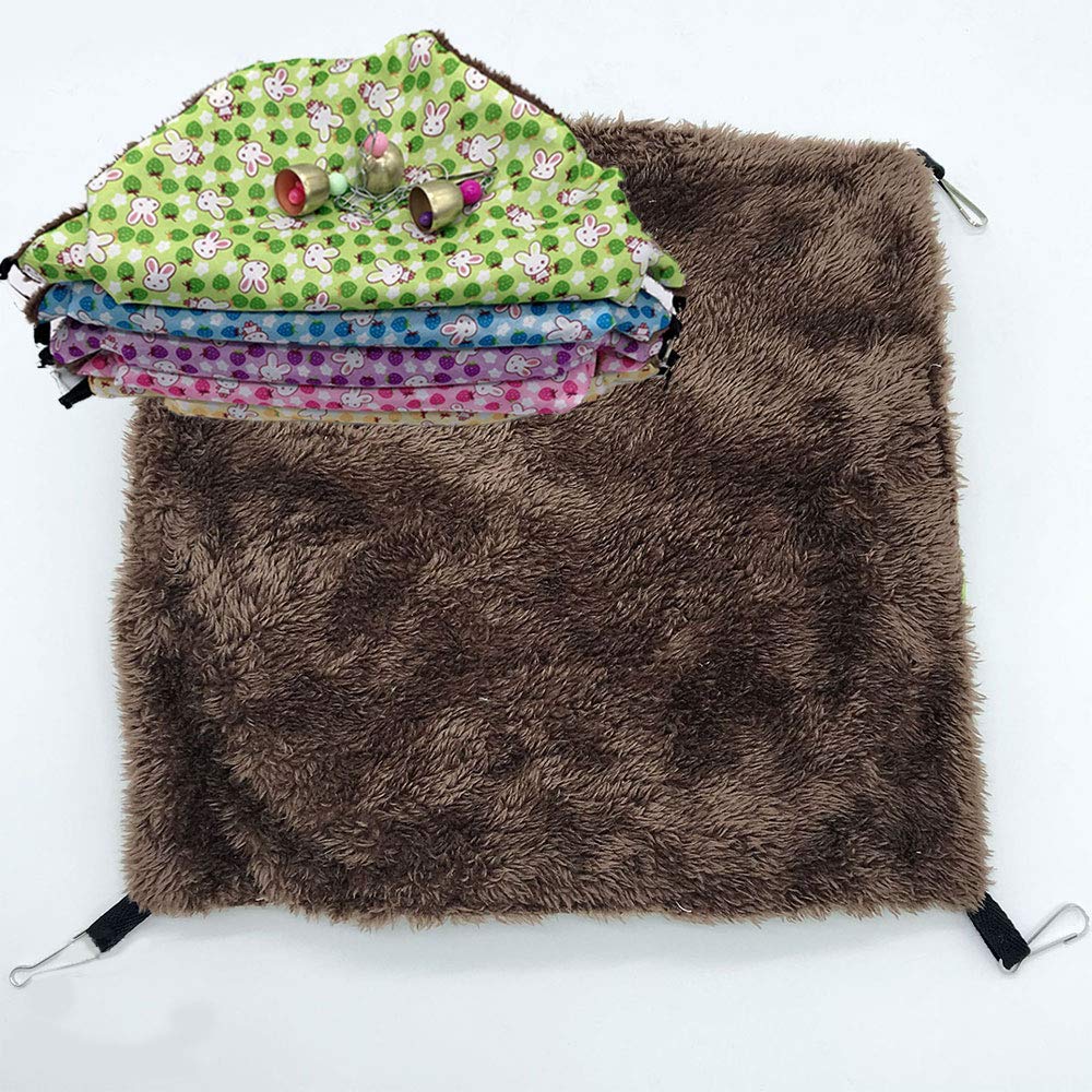 Oncpcare Small Pet Cage Hammock - Triple Bed for Sugar Gliders, Rats, Guinea Pigs | Cozy Ferret Tunnel & Cave Bedding | Perfect for Chinchillas, Parrots, Hamsters | Ideal for Cage Accessories & Small Animal Comfort