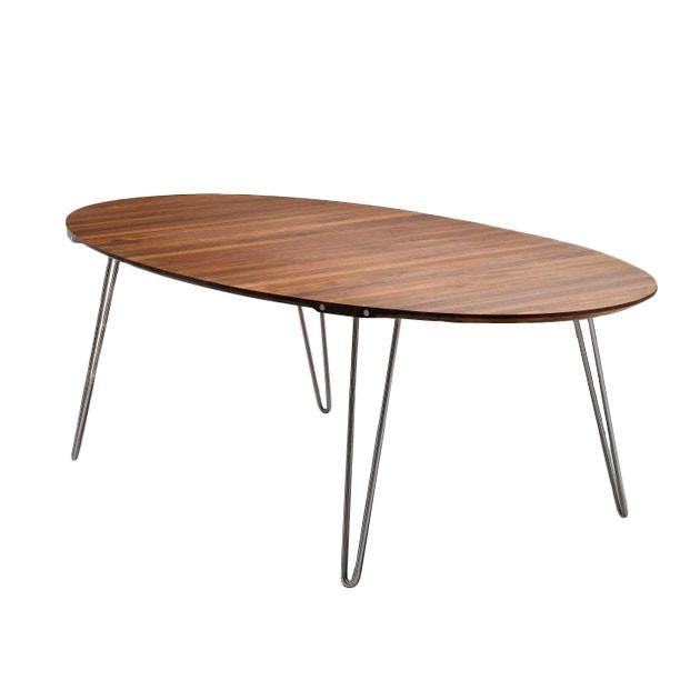 GM6600 6700 Oval Dining Table - Fixed Base Solid Wood Kitchen Table for Dining Room, Breakfast Nook, and Small Space - Perfect for Family Gatherings and Entertaining Guests