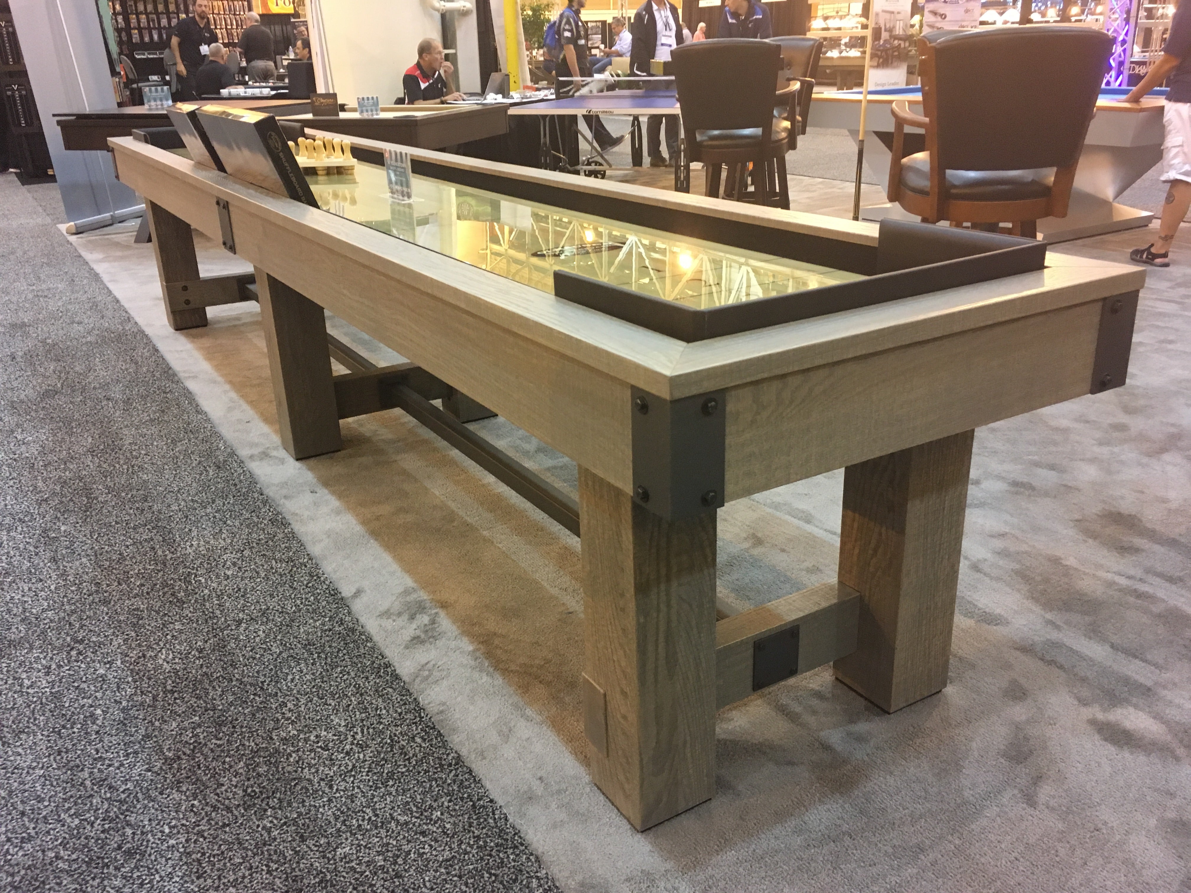 Olhausen Youngstown Shuffleboard Table - Premium 12ft Indoor/Outdoor Shuffleboard for Game Rooms, Bars & Backyard Entertainment