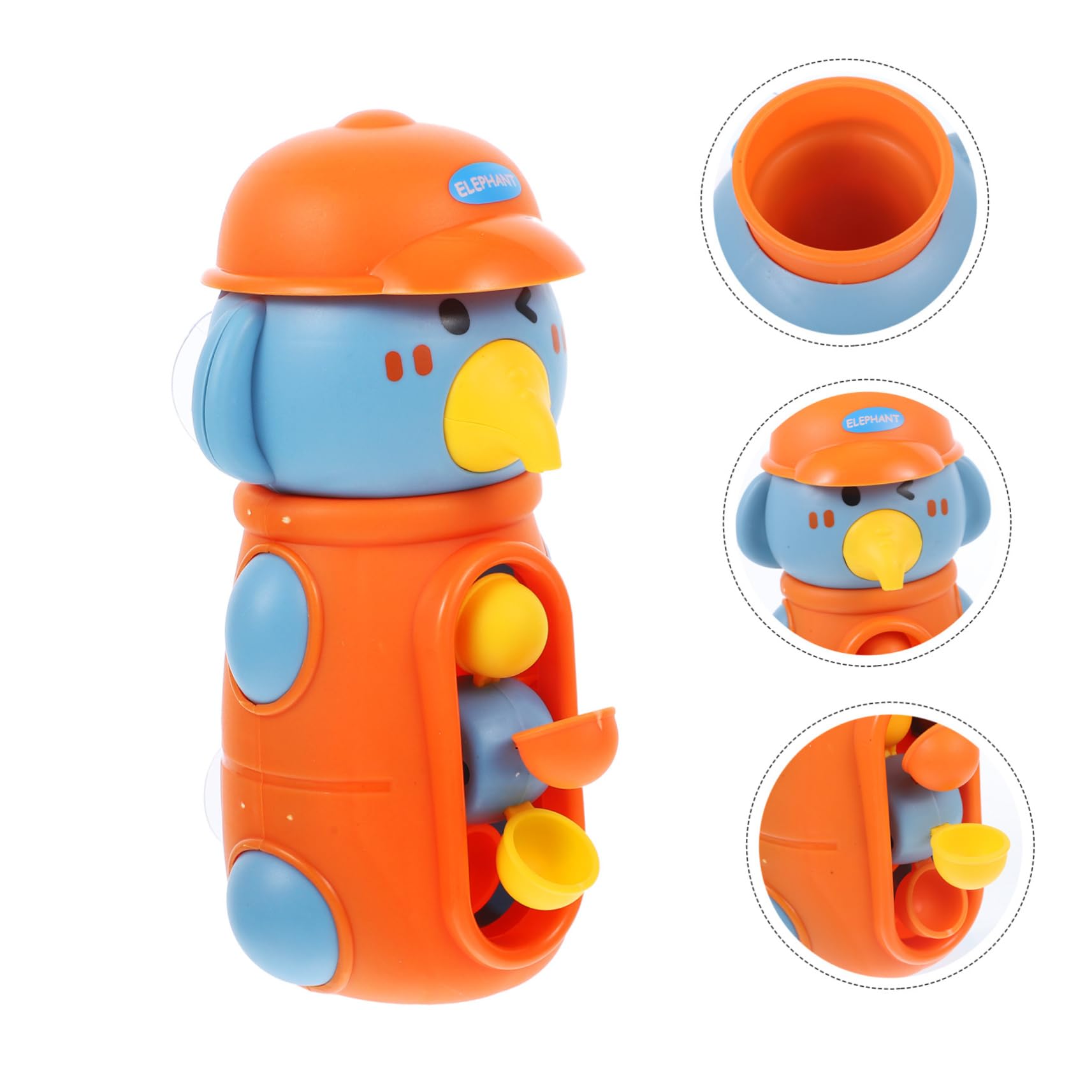 HEMOTON Rotatable Elephant Bath Toy for Kids - Fun Water Play Plastic Tub Toys for Toddlers & Babies - Perfect for Bathtime, Pool, and Beach Play