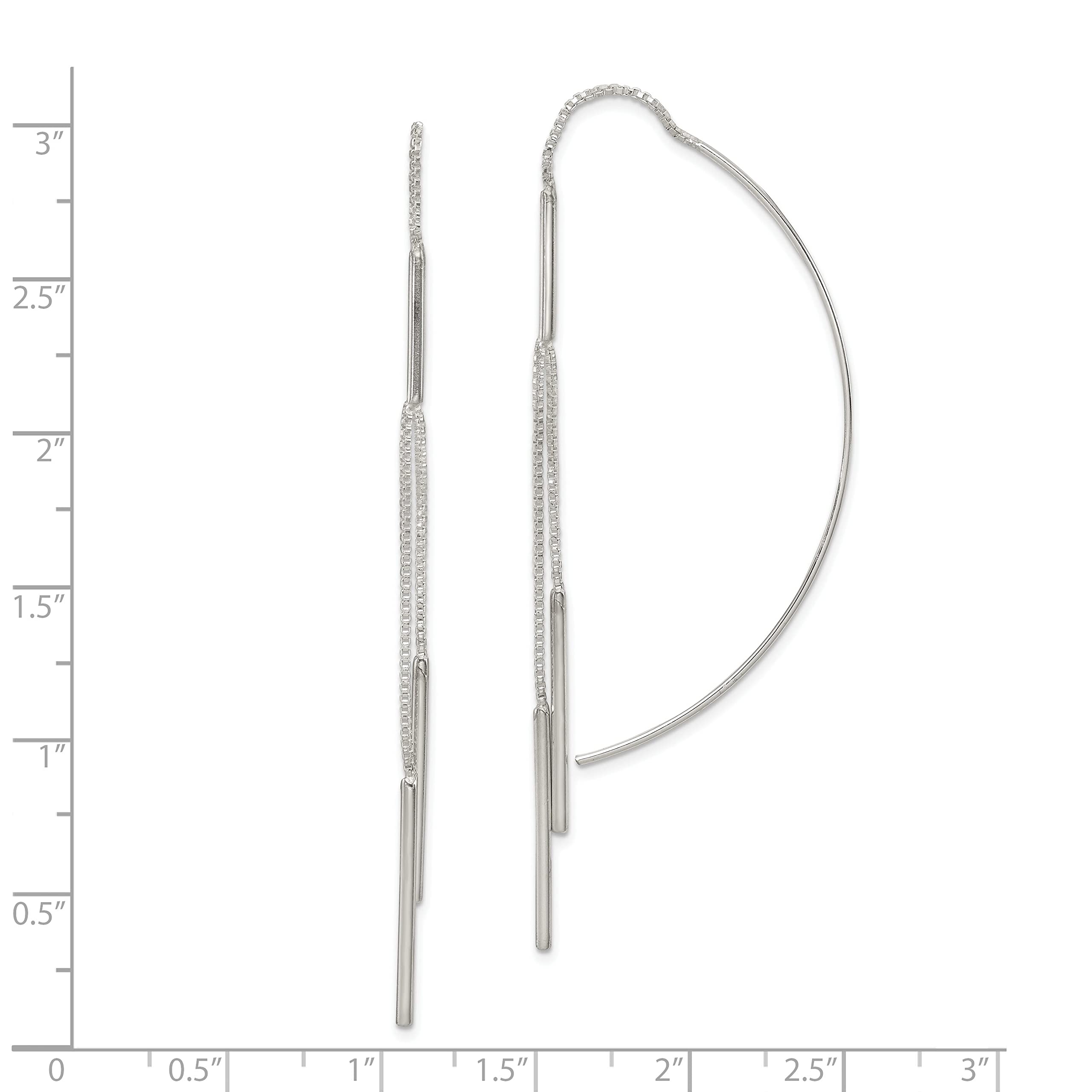 925 Sterling Silver Threader Drop Earrings for Women - Elegant Dangle Jewelry for Parties, Weddings & Everyday Wear