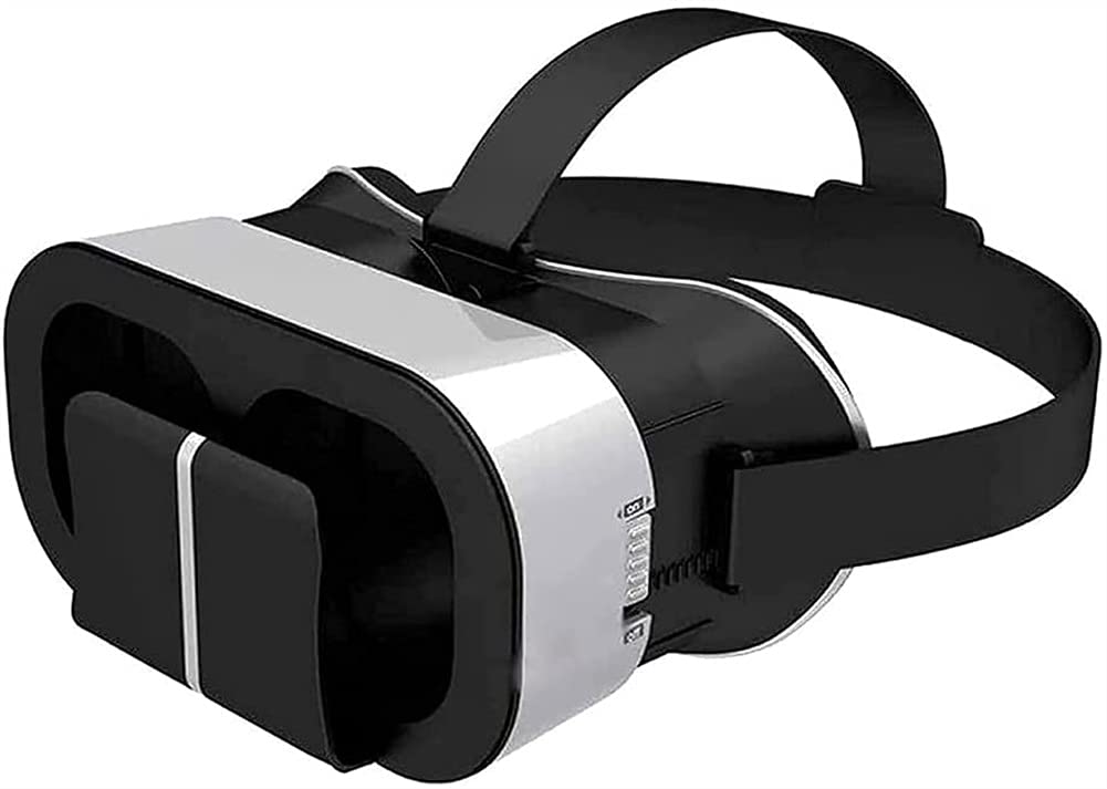 3D VR Glasses Headset for Smartphones 4.7-6.0 Inch - Adjustable Comfortable Virtual Reality Goggles for Mobile Games & Movies - Perfect Gift for Kids & Adults (Black) - Ideal for Home Entertainment, Gaming, and VR Experiences