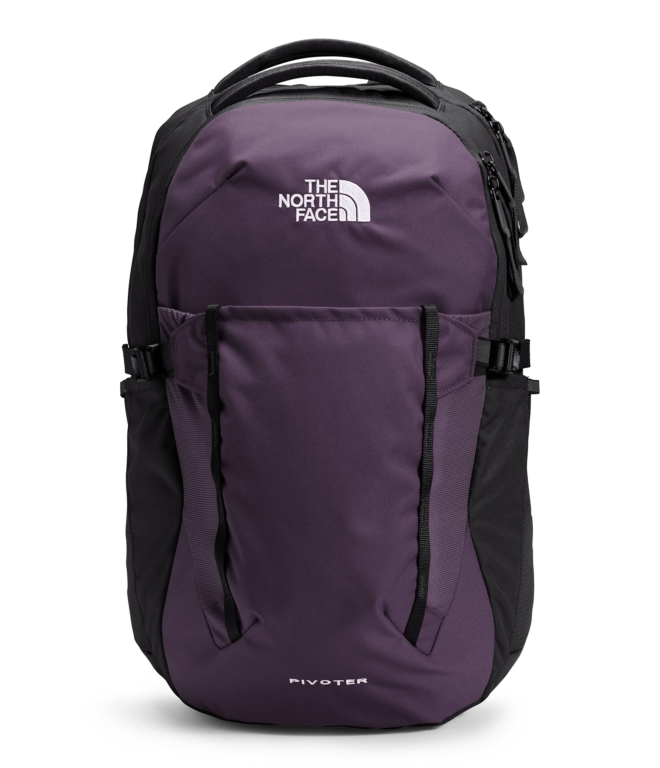 The North Face Pivoter Backpack - Dark Eggplant Purple/TNF Black One Size - Durable Hiking & Travel Daypack for Outdoor Adventures