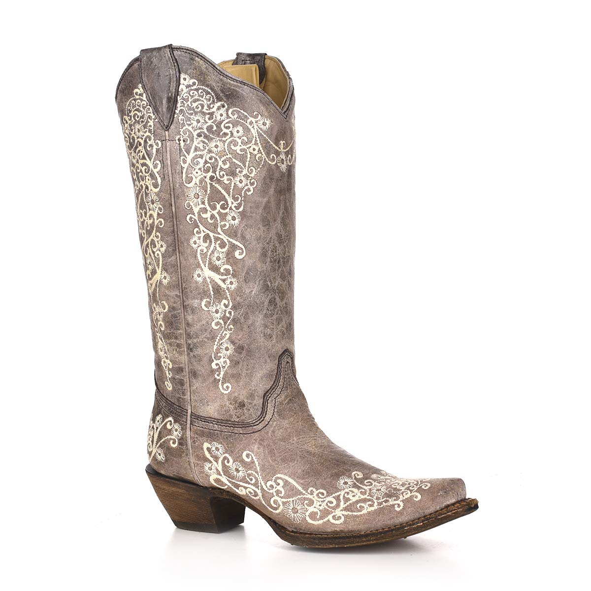 Floral Embroidered Cowboy Boots for Women - Stylish Western Riding & Country Fashion Boots - Perfect for Rodeo, Line Dancing & Casual Wear