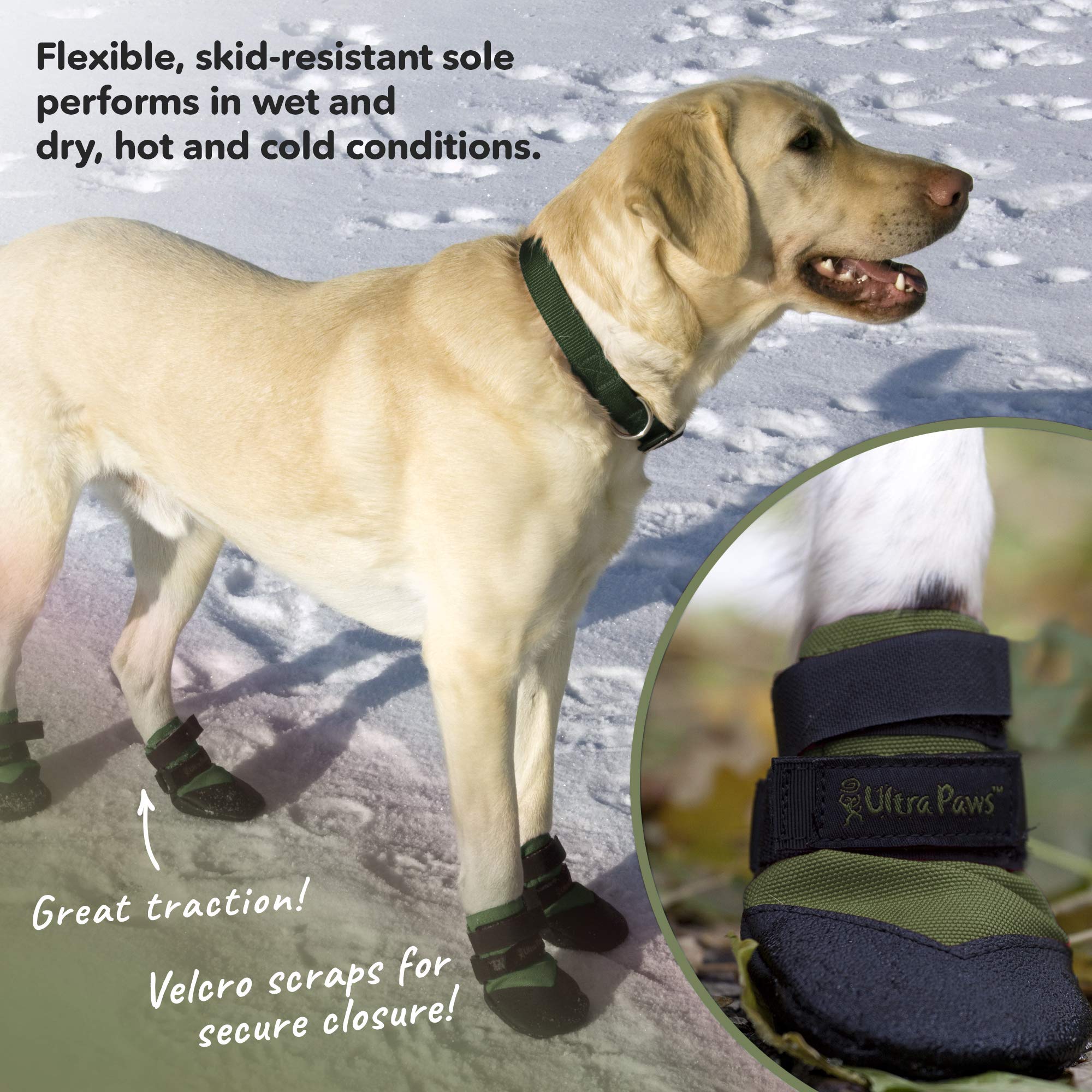 Durable Dog Boots for Hot Pavement - Heat & Water Resistant Dog Shoes with Paw Protection for Medium Dogs (Size 7) | Perfect for Summer Walks, Hiking & Outdoor Adventures