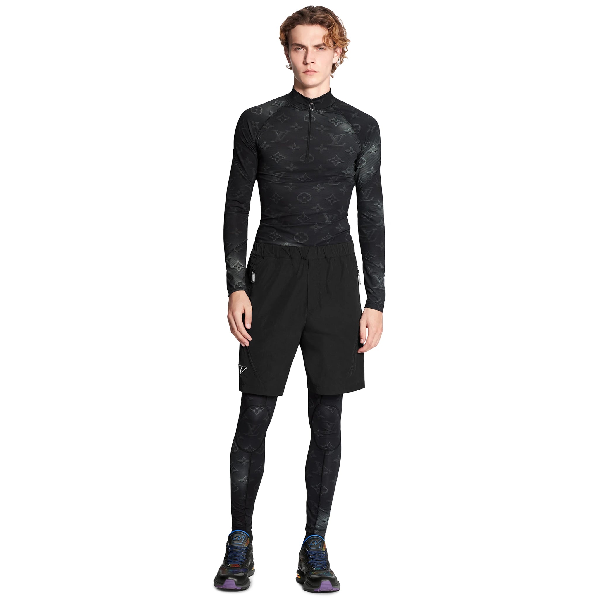 Louis Vuitton 2054 Technical Half Zip Long Sleeve Pullover - Stylish Men's Luxury Streetwear for Urban Fashion & Outdoor Activities