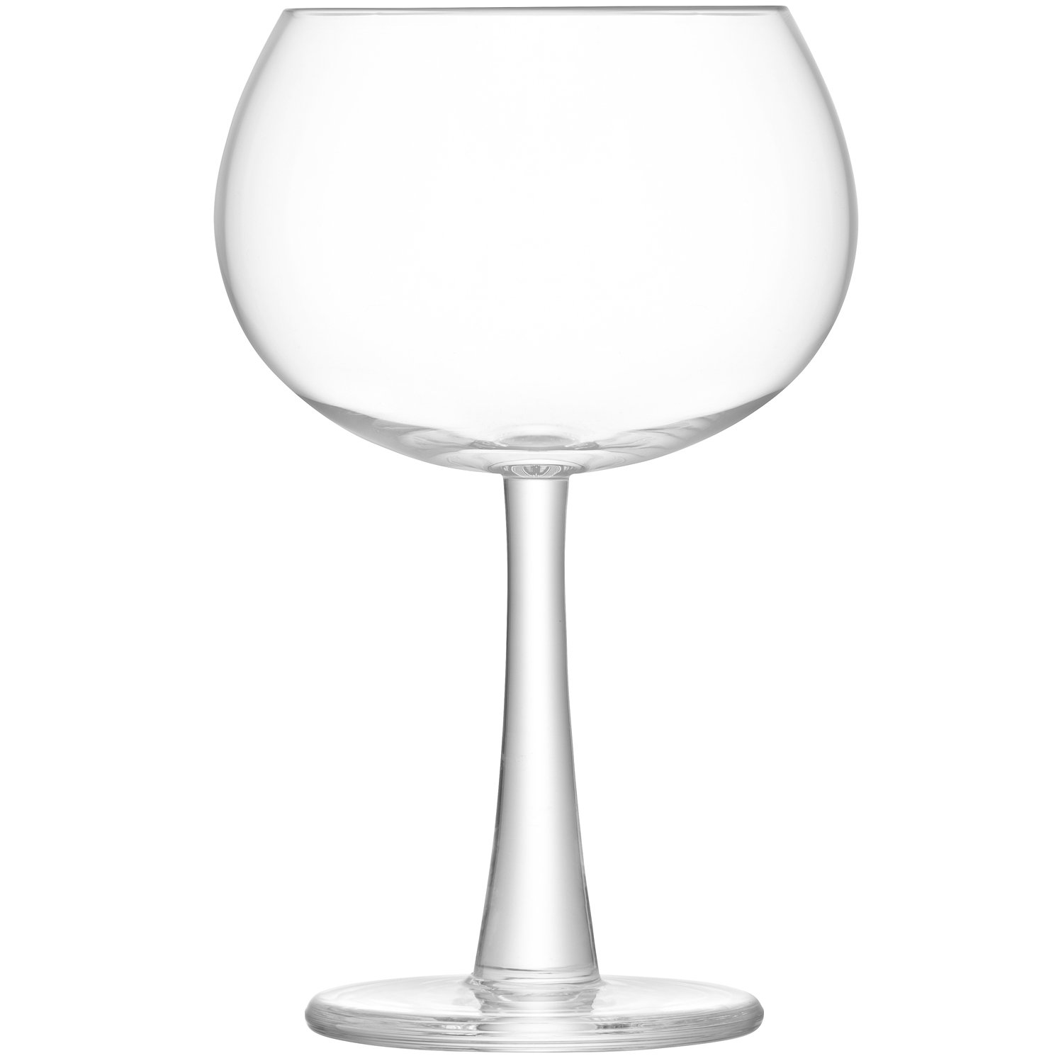 Premium LSA Gin Drinking Set - 4 Clear Balloon & Highball Glasses with Ice Bucket | Handcrafted Mouth-Blown Barware with Flared Stem & Base | Perfect for Cocktail Parties & Home Entertaining