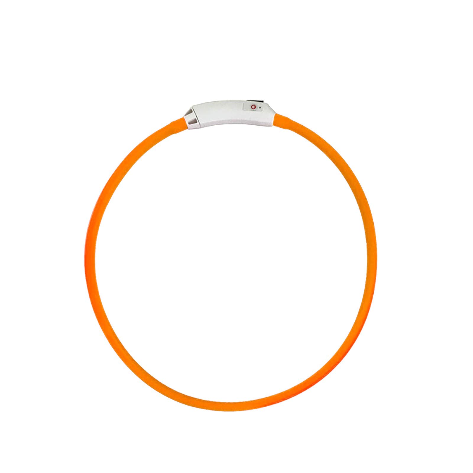 Luminous USB Rechargeable LED Dog Collar with 12 Color Changing Lights - Safe & Adjustable for Night Walking, Pet Parties, Halloween Costumes