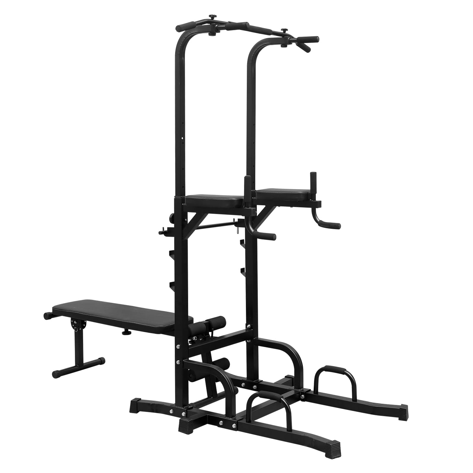 Adjustable Height Dip Bar Station - Heavy Duty Home Gym Equipment for Full Body Strength Training, Pull Up Bar & Multi-Function Dip Station - Perfect for Triceps Dips, Calisthenics & Home Workouts (Ideal for Garage Gym & Small Spaces)