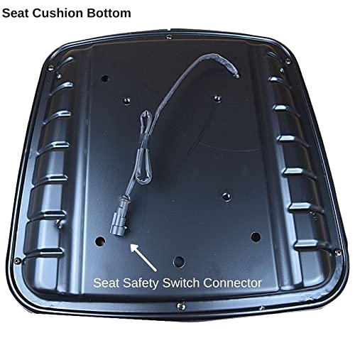 Heavy Duty Tractor Seat for John Deere 5045E 5055E 5065E 5075E - TRAC SEATS Suspension Seat with 2-Prong Safety Switch - Perfect for Farming, Construction & Off-Road Vehicles