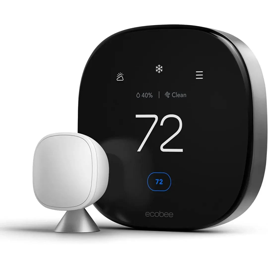 Ecobee Smart Thermostat Premium - WiFi Programmable Thermostat with Voice Control & Room Sensors | Save Energy & Money | Perfect for Smart Homes & Office Automation