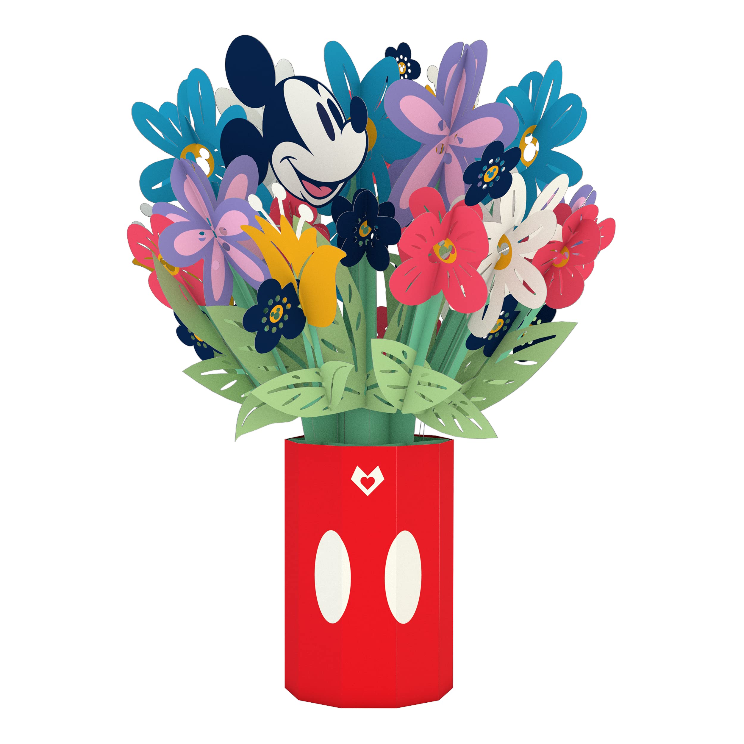 Lovepop Disney Mickey Mouse Colorful Blooms Bouquet - 3D Pop Up Greeting Card for Birthday, Anniversary & Valentine's Day | Perfect Disney Gift for Kids, Adults & Disney Fans