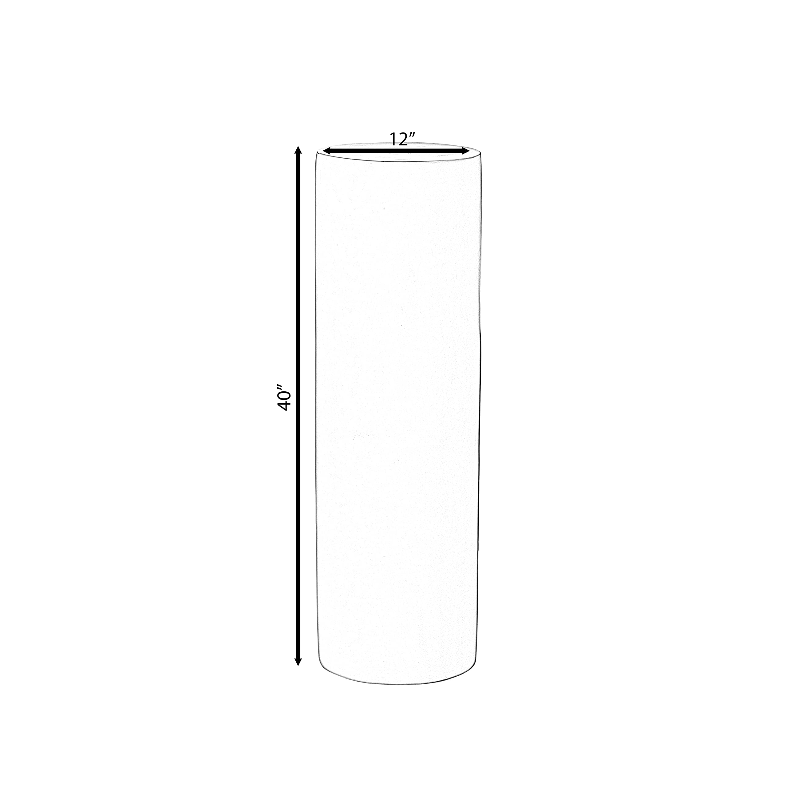 Modern Fiberglass Pillar Column - 40 Inch Decorative Flower Stand & Pedestal for Wedding, Living Room, Dining Room - Elegant Cylinder Shape for Home Decor & Event Styling
