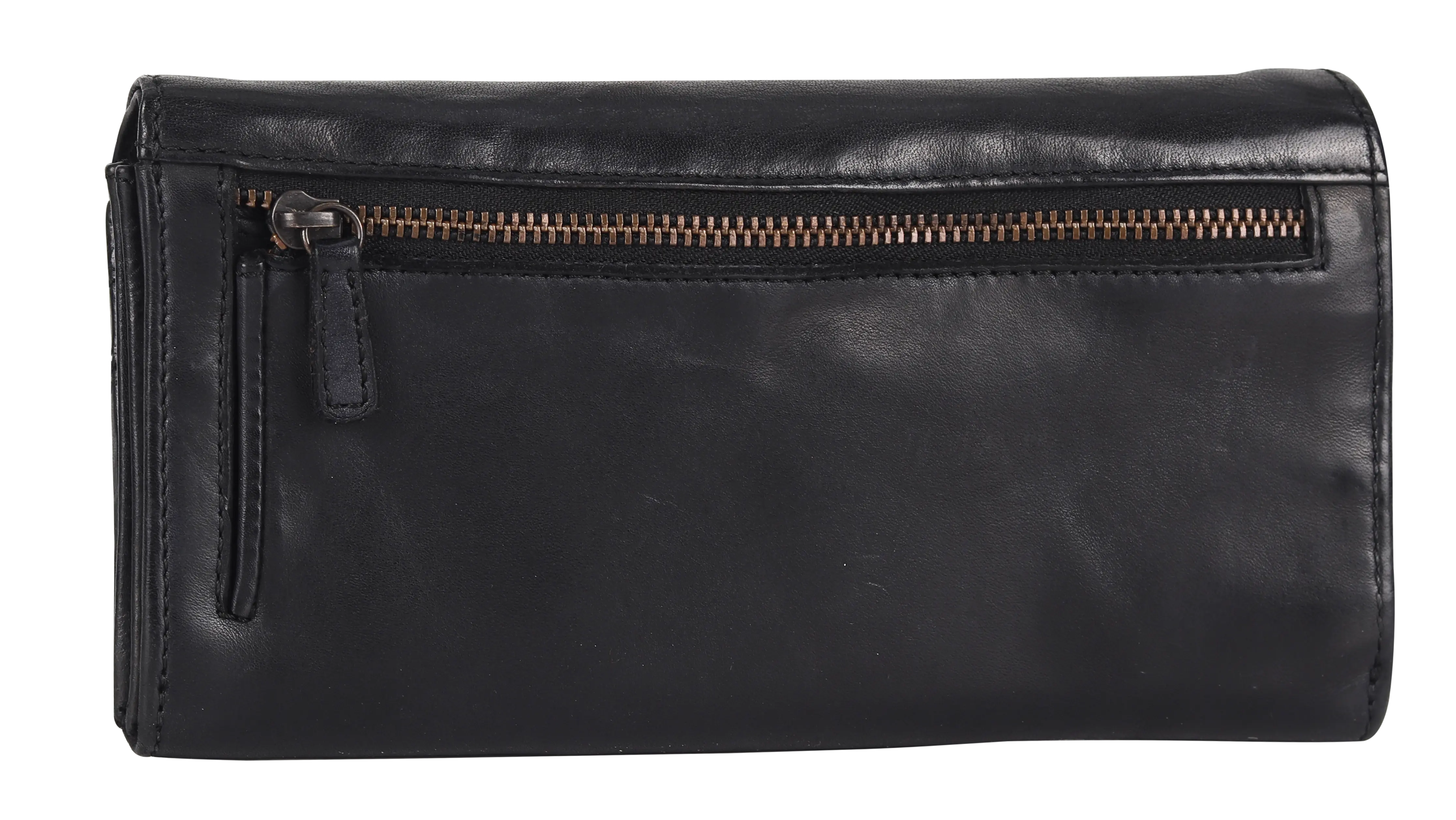 BOL Women's Square Tab Leather Wallet - Slim RFID Blocking Credit Card Holder for Everyday Use, Travel & Gift Giving