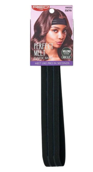 RED BY KISS PERFECT MELT ELASTIC BAND - Stretchable Hair Band for Women, No Crease Hair Tie for Ponytails & Braids - Perfect for Workouts, Yoga, and Everyday Use
