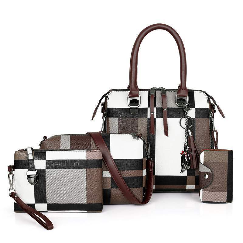 Luxury Designer Plaid Handbags for Women - Elegant & Stylish Tote Bags for Work, Travel, and Everyday Use