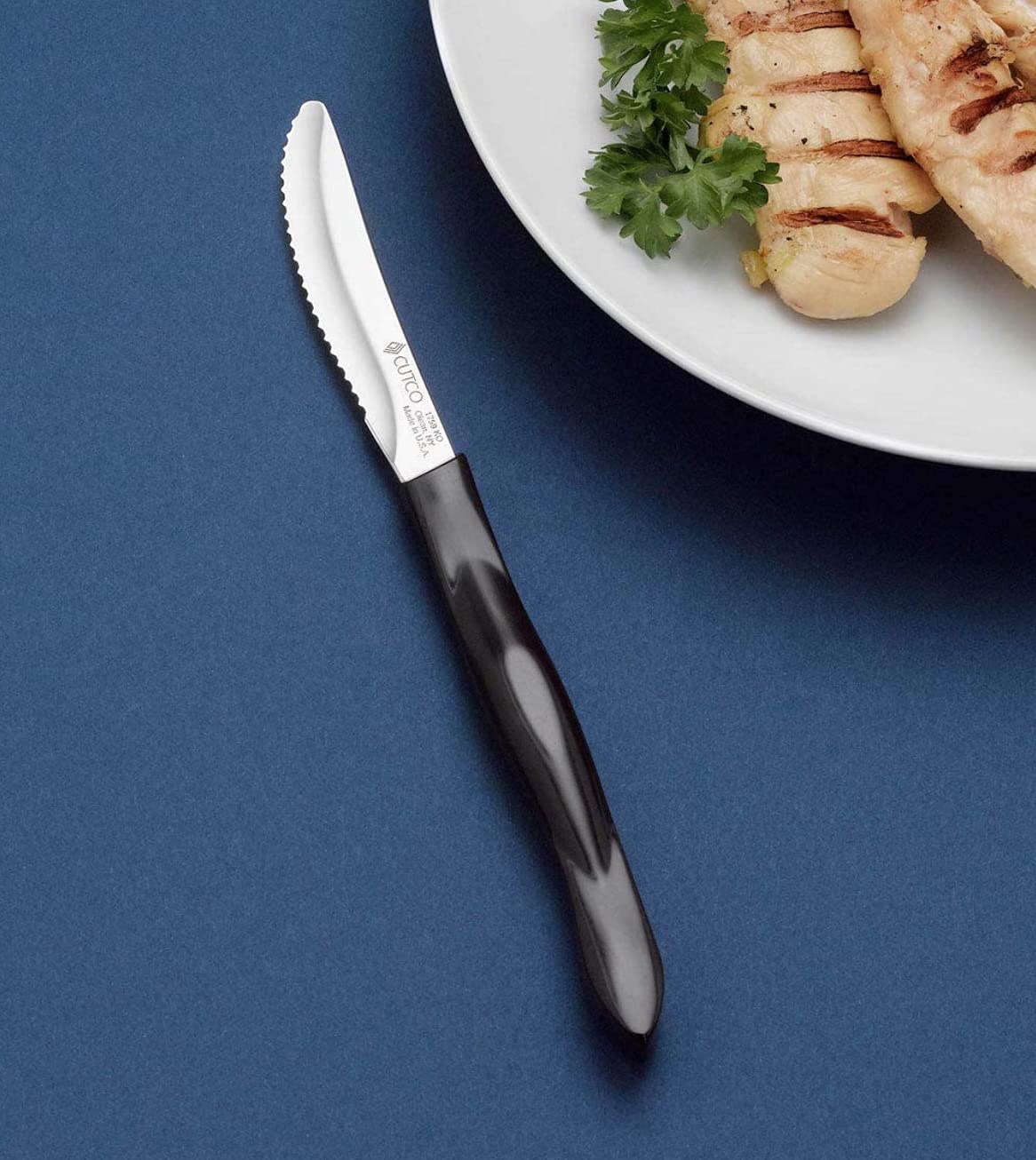 Cutco 4-Piece Table Knife Set with Storage Tray - Premium Stainless Steel Kitchen Knives for Everyday Dining & Entertaining