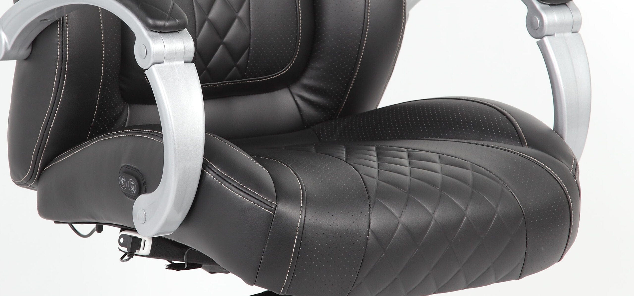 Premium Boss Executive Heated Massage Office Chair [Model R8873H BK] - Ergonomic Leather Recliner with Adjustable Lumbar Support for Home & Office Workspaces