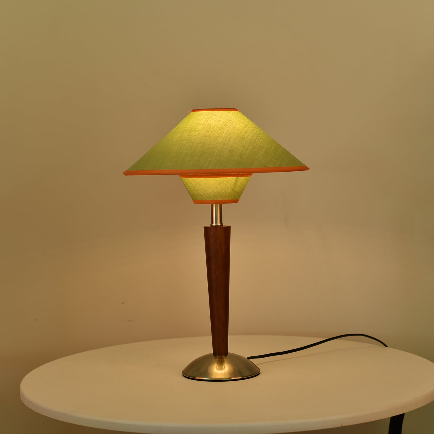 Talonwood Table Lamp - Modern Wooden Desk Lamp with Adjustable Brightness for Home Office, Bedroom & Living Room Decor